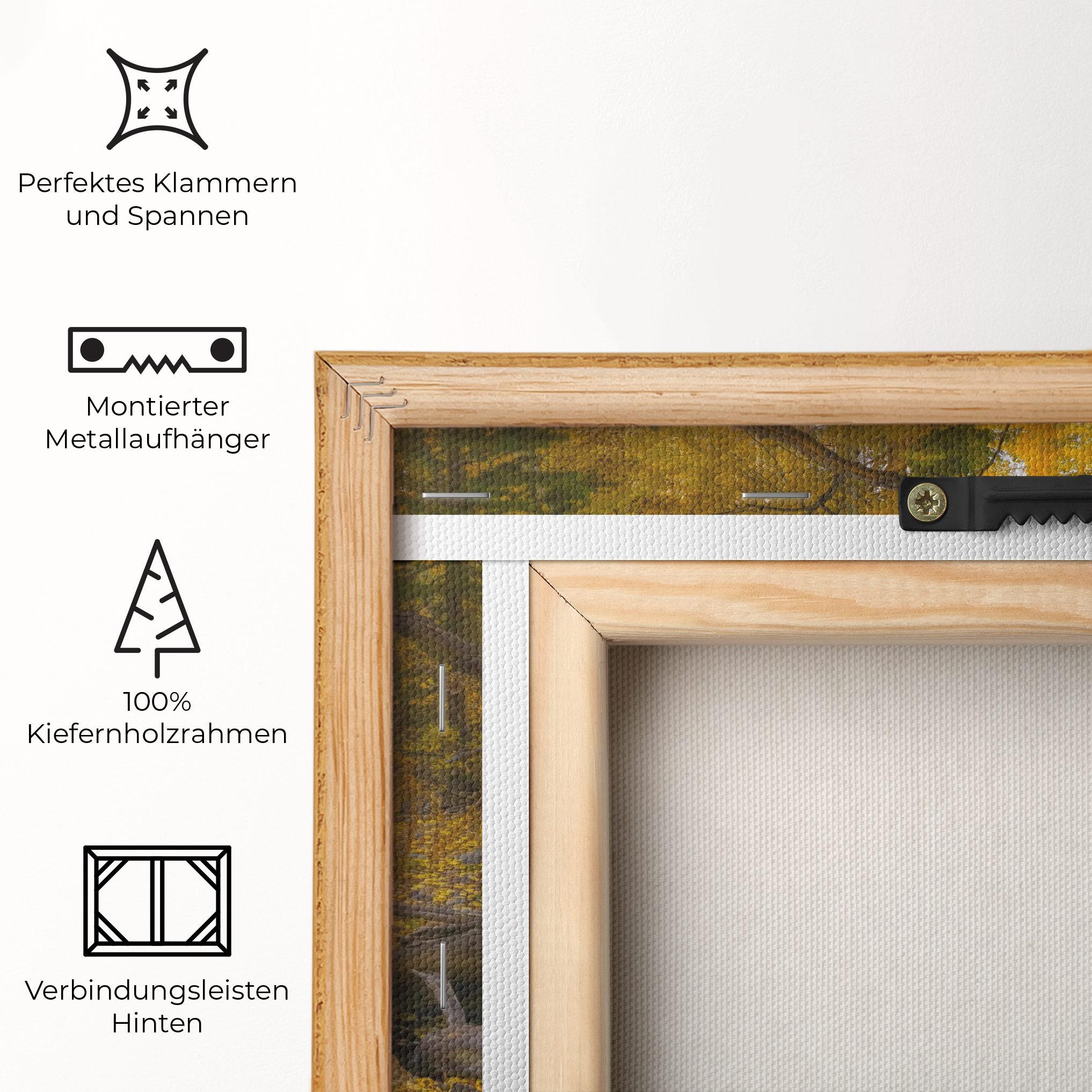 Leinwandbild Yellow View Forest mockup 5