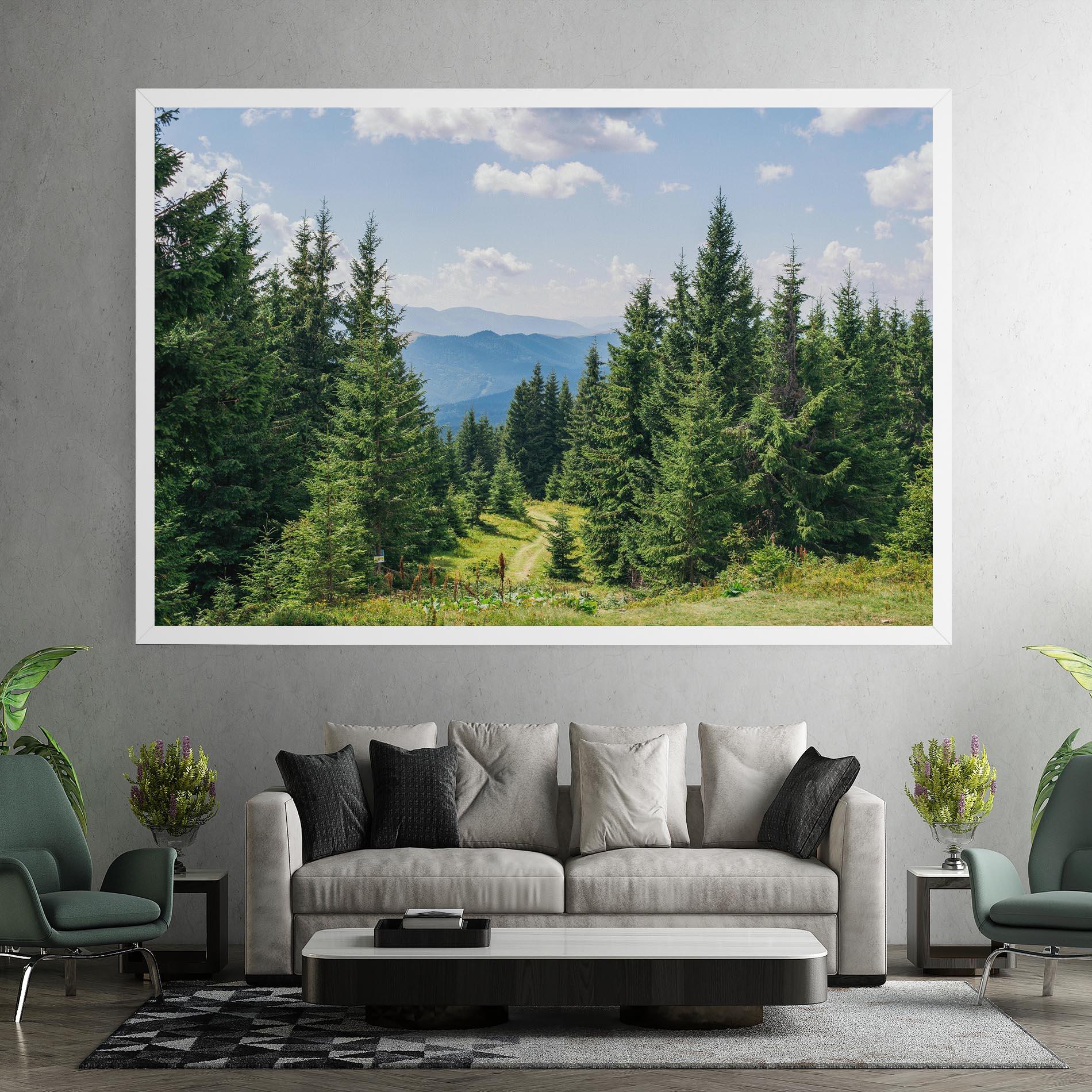 Leinwandbild Carpathian Mountain mockup 7