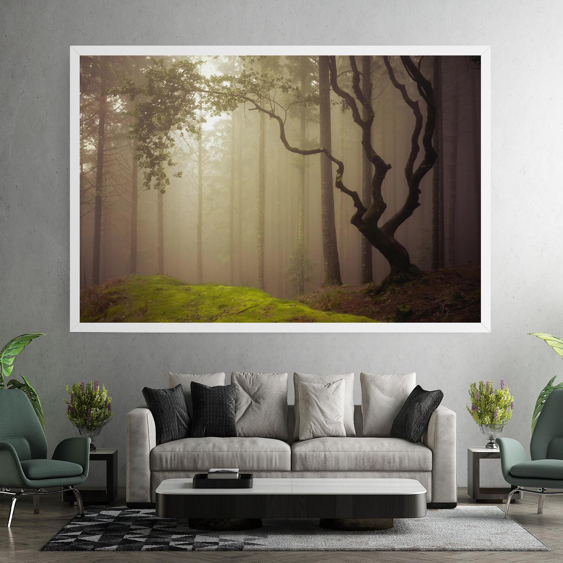 Foggy Tree Art mockup 7