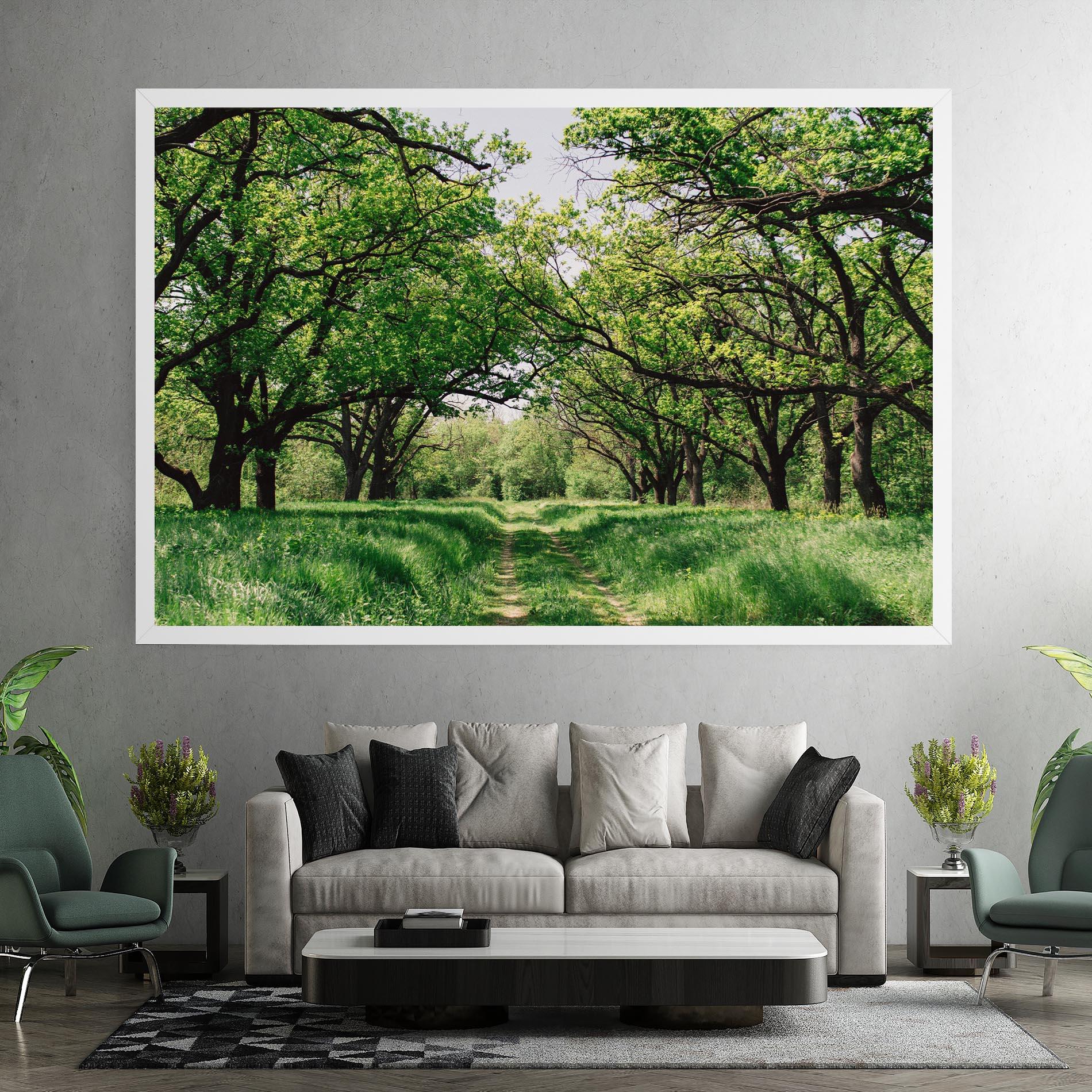 Leinwandbild Forest Green Path mockup 7