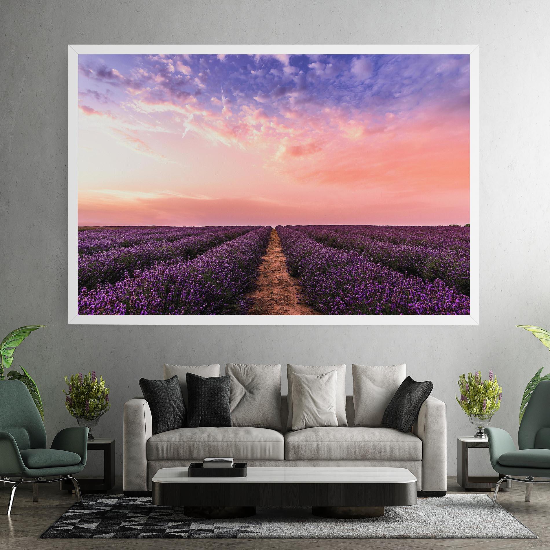 Leinwandbild Lavender Field mockup 7