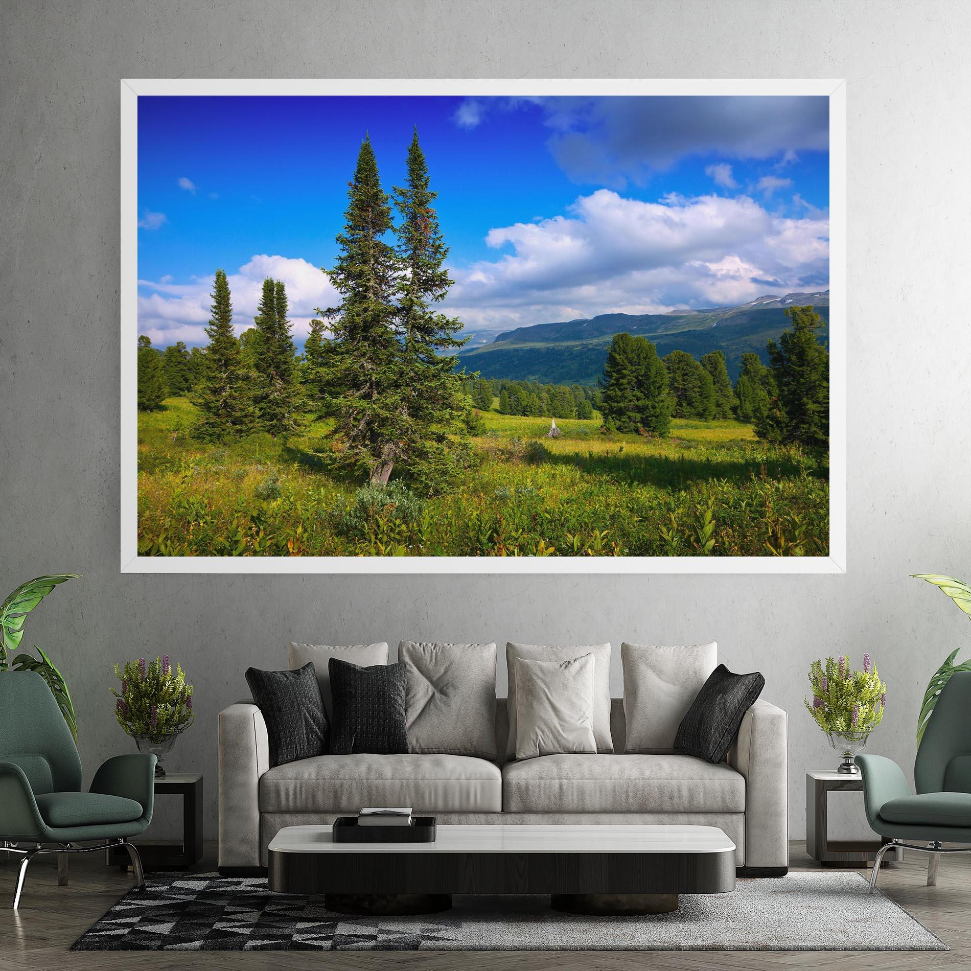 Leinwandbild Morning Sunny Field mockup 7