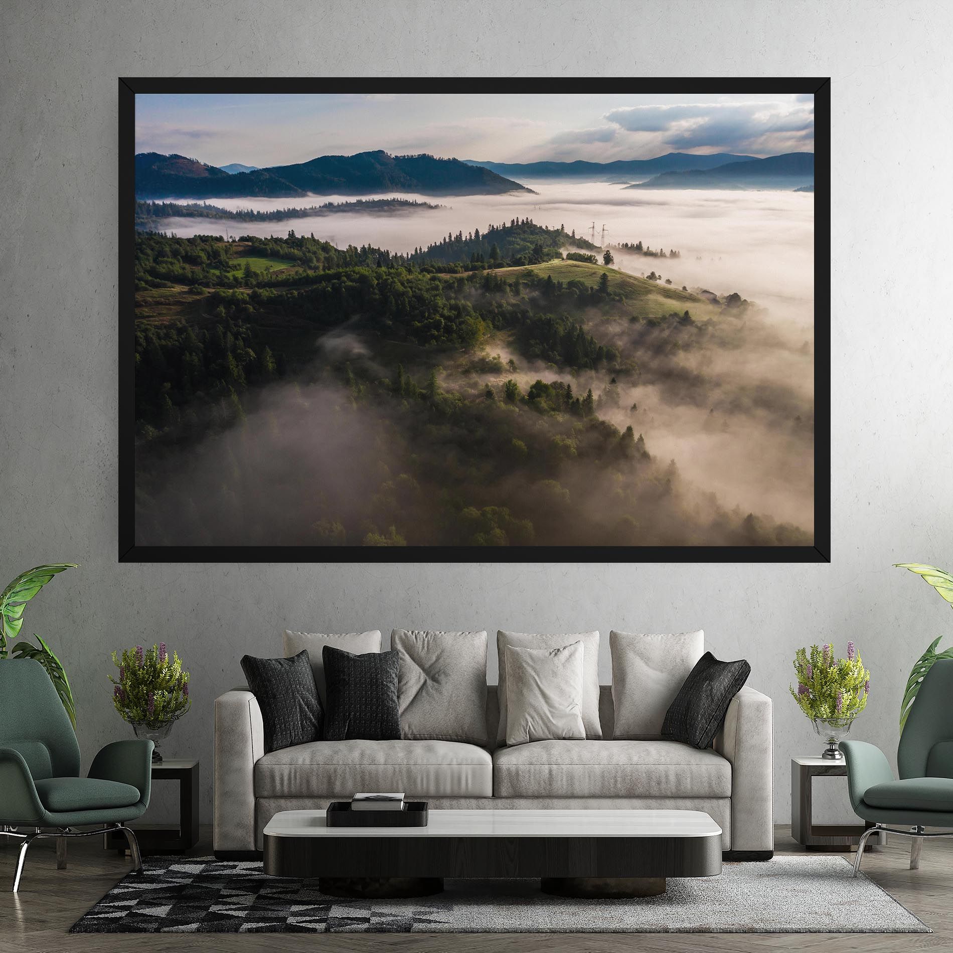 Foggy Forest View mockup 7