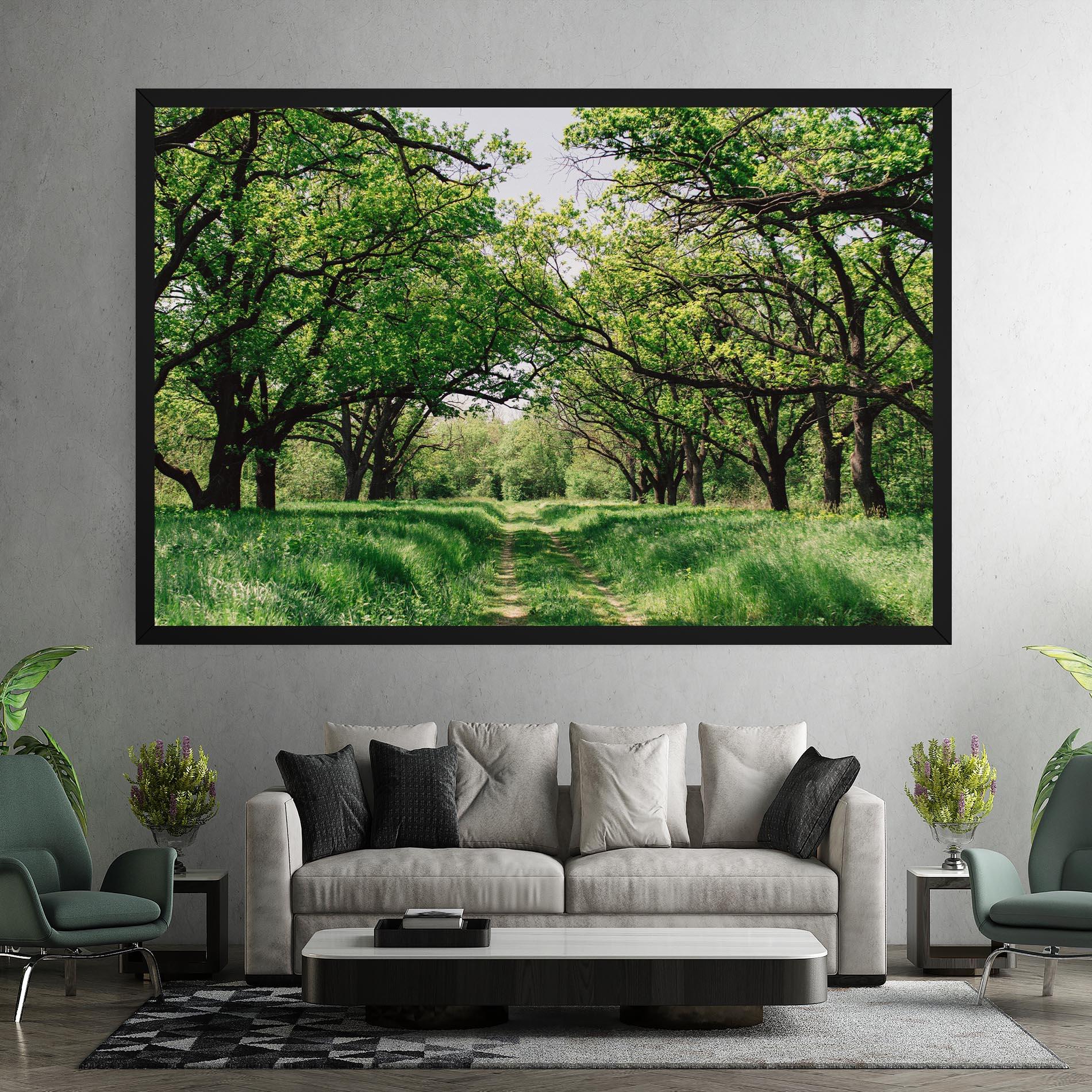 Leinwandbild Forest Green Path mockup 7