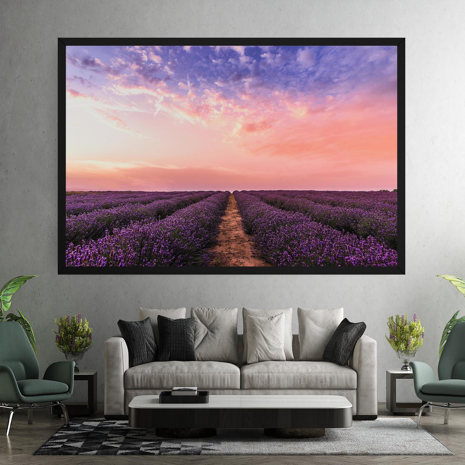 Leinwandbild Lavender Field mockup 7