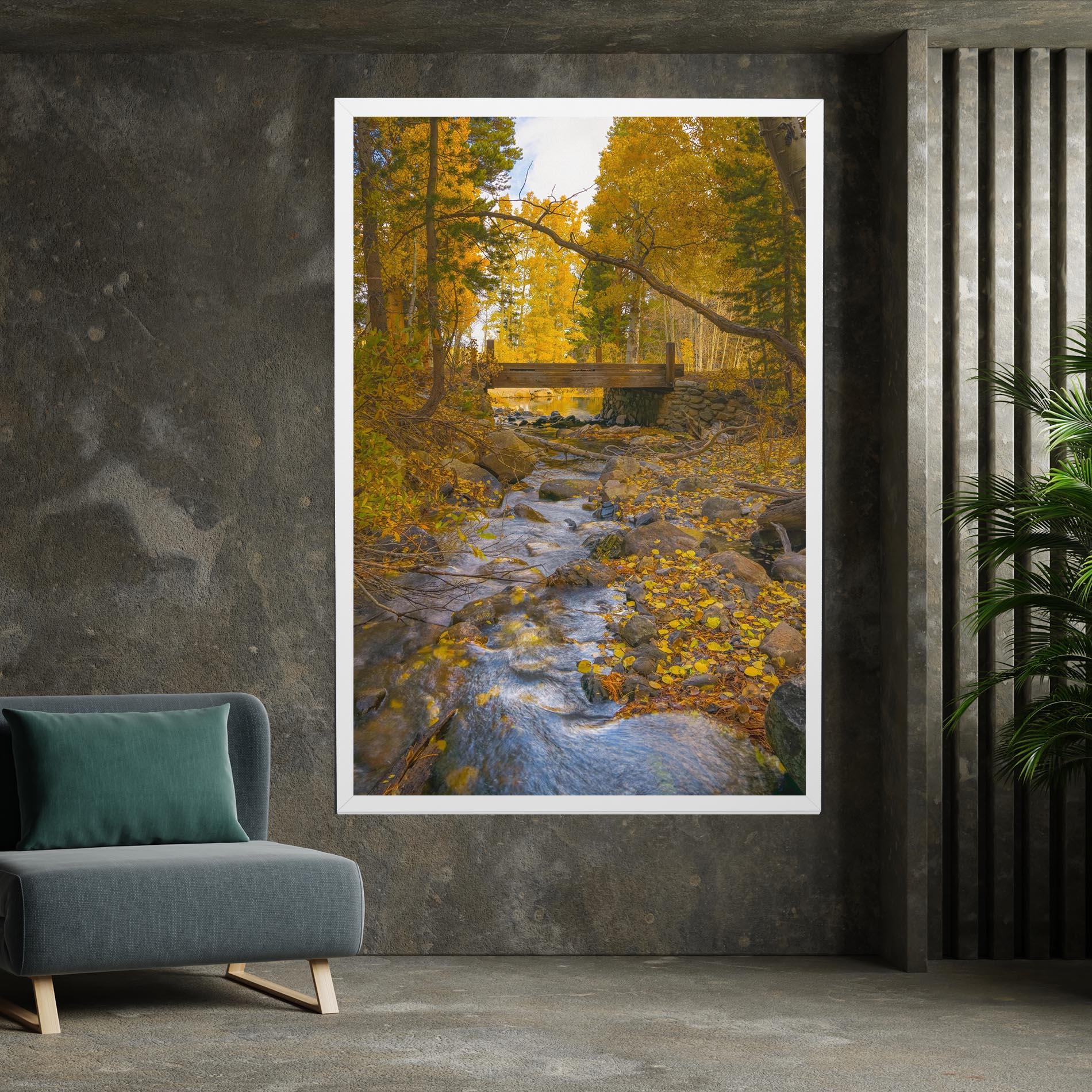 Leinwandbild Yellow View Forest mockup 7