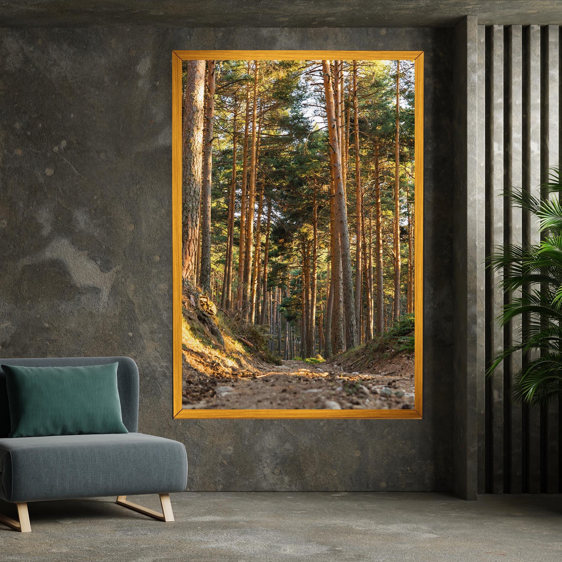 Leinwandbild Big Trees Forest mockup 7