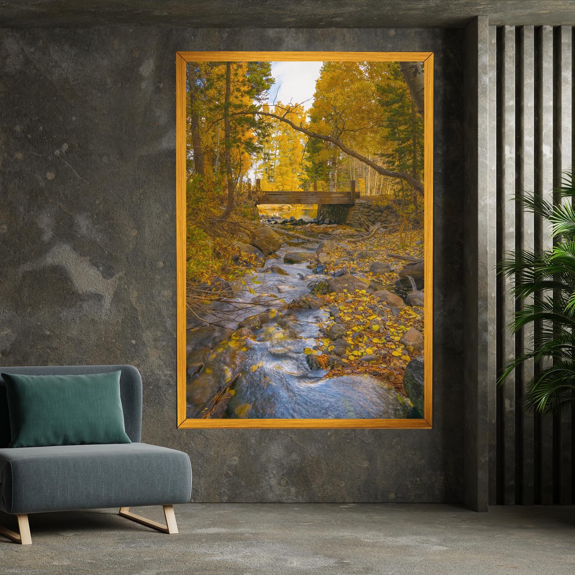 Leinwandbild Yellow View Forest mockup 7
