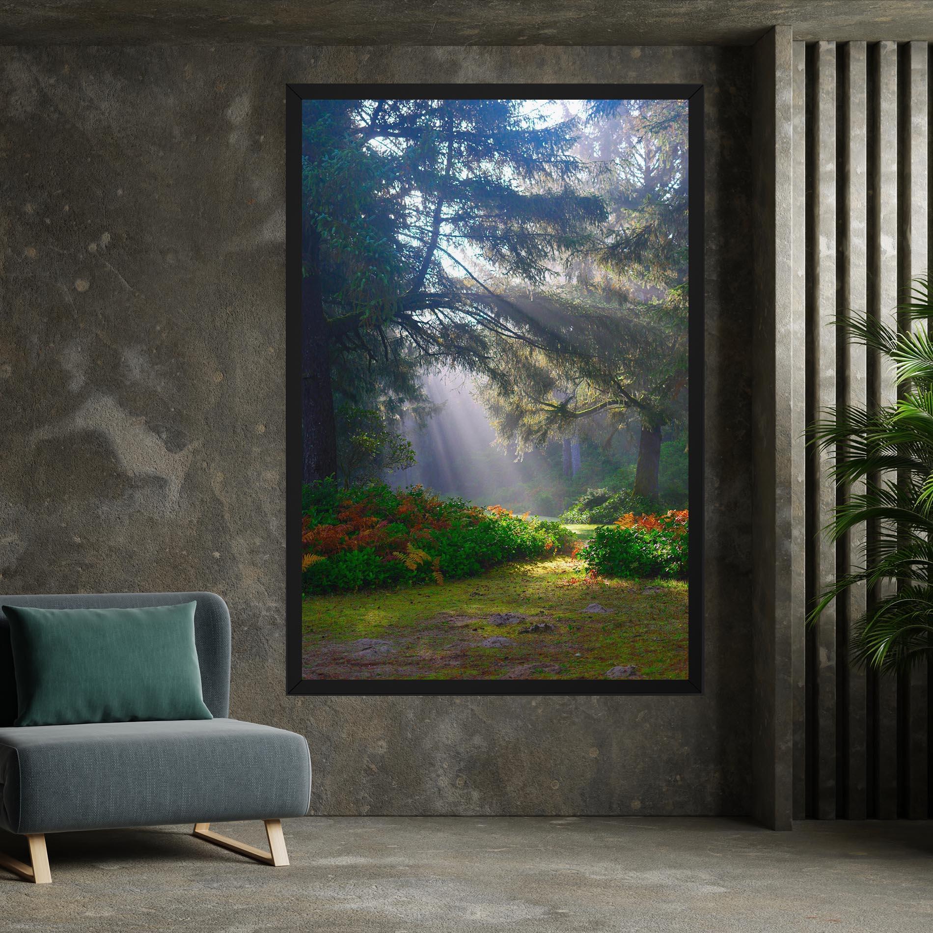 Leinwandbild Forest Light mockup 7