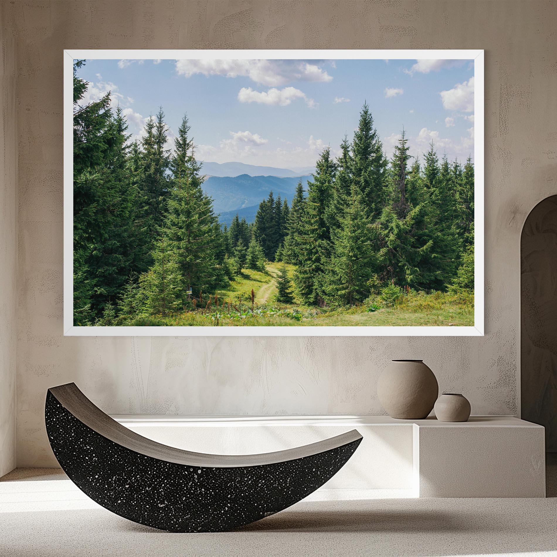 Leinwandbild Carpathian Mountain mockup 8