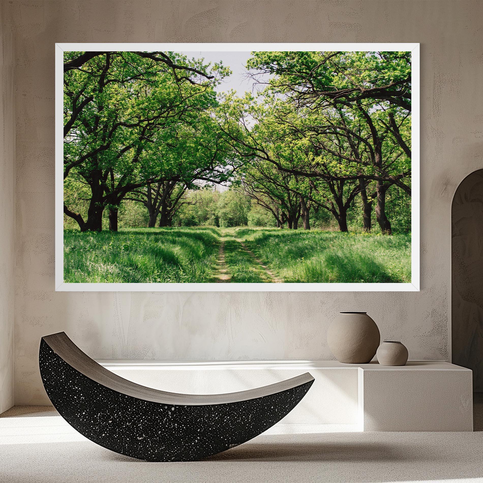 Leinwandbild Forest Green Path mockup 8