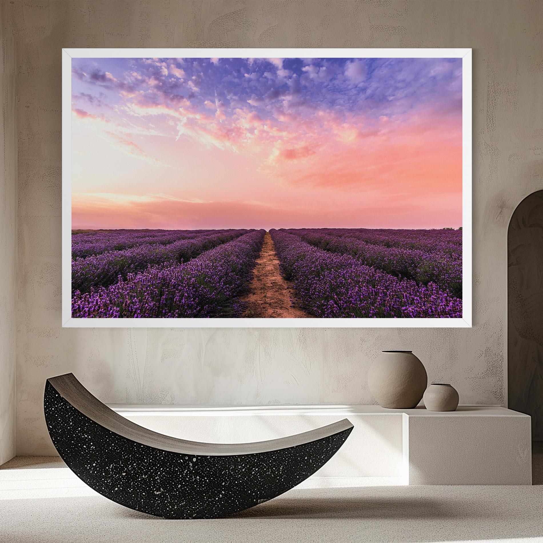 Leinwandbild Lavender Field mockup 8