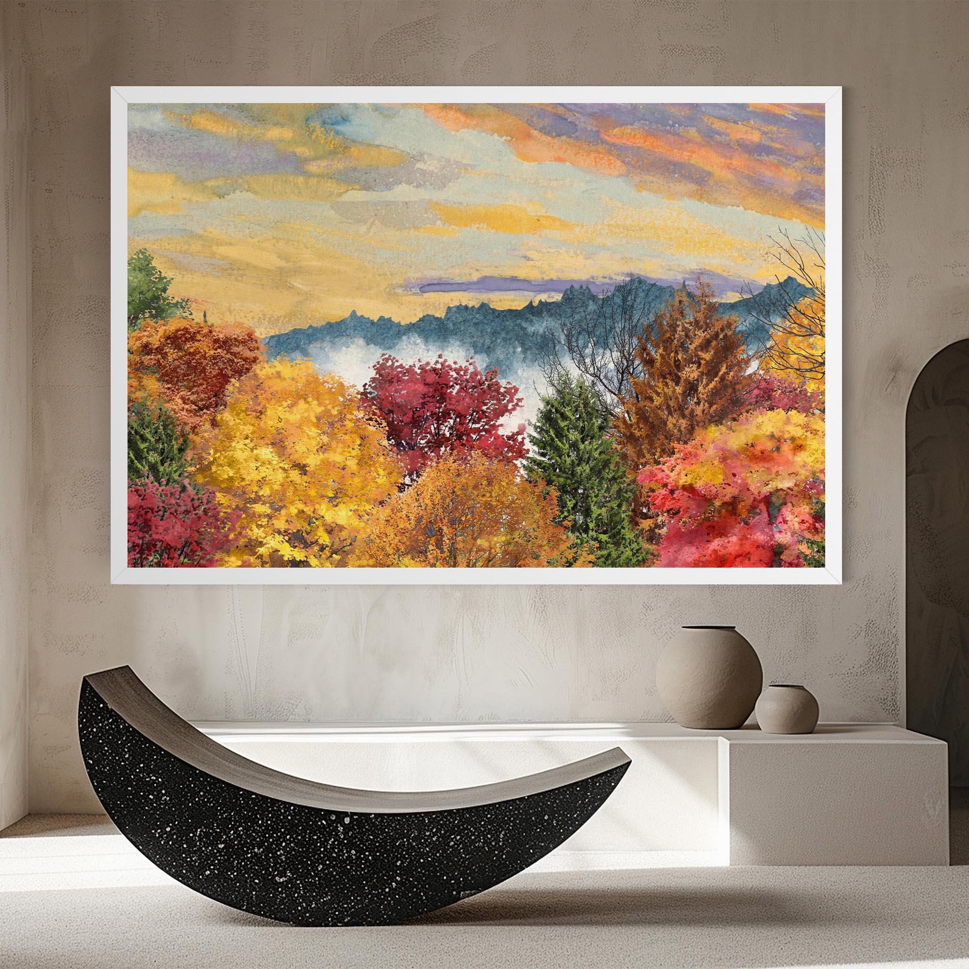 Leinwandbild Mix Color Trees mockup 8