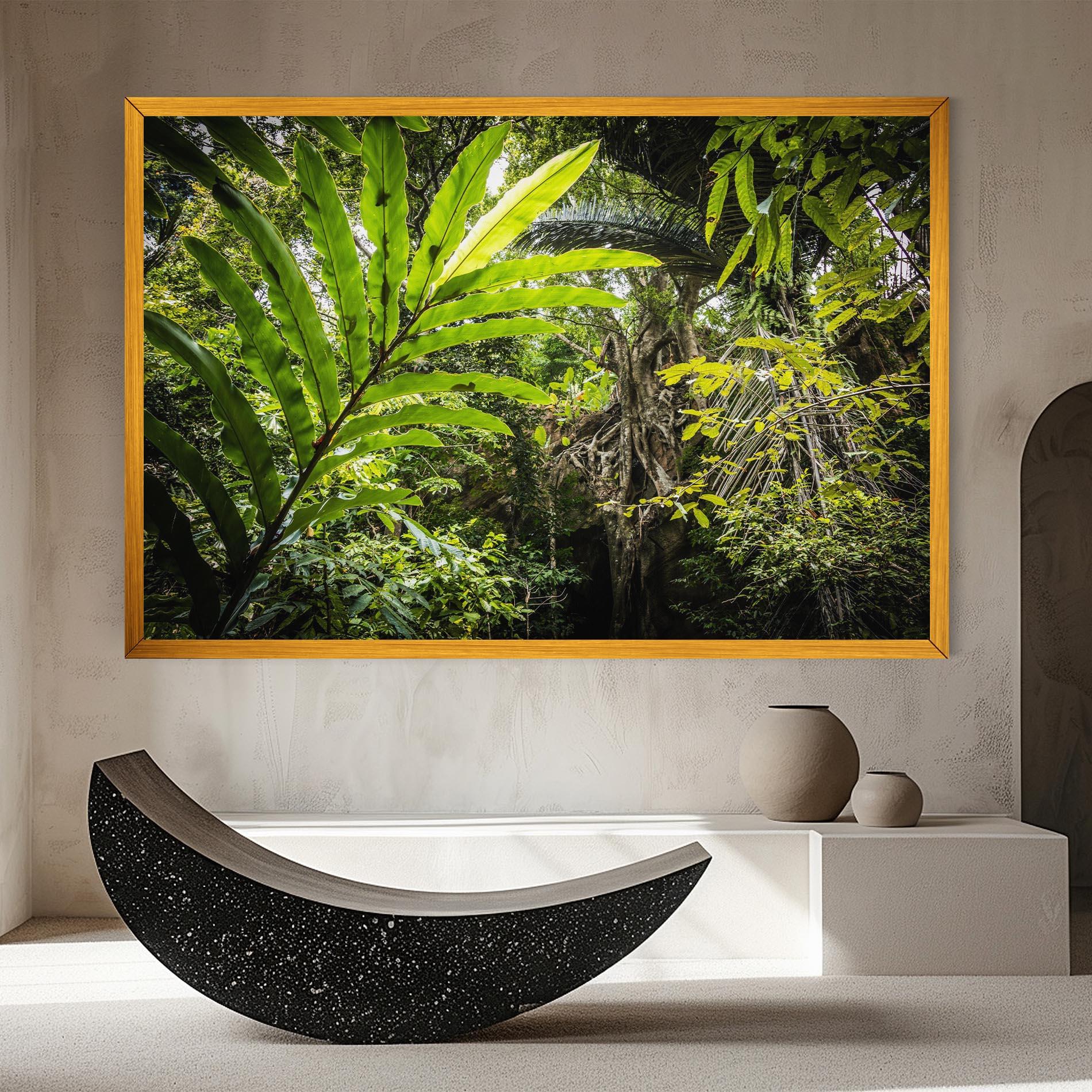 Leinwandbild Big Leaf Forest mockup 8