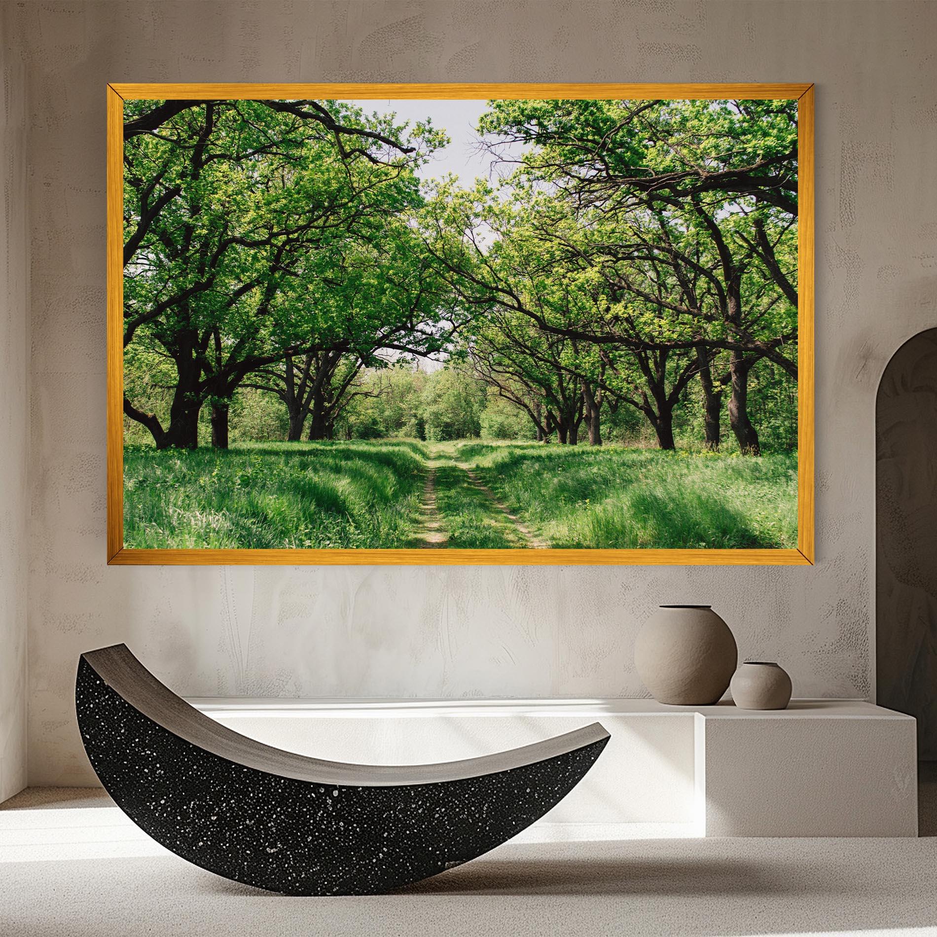 Leinwandbild Forest Green Path mockup 8