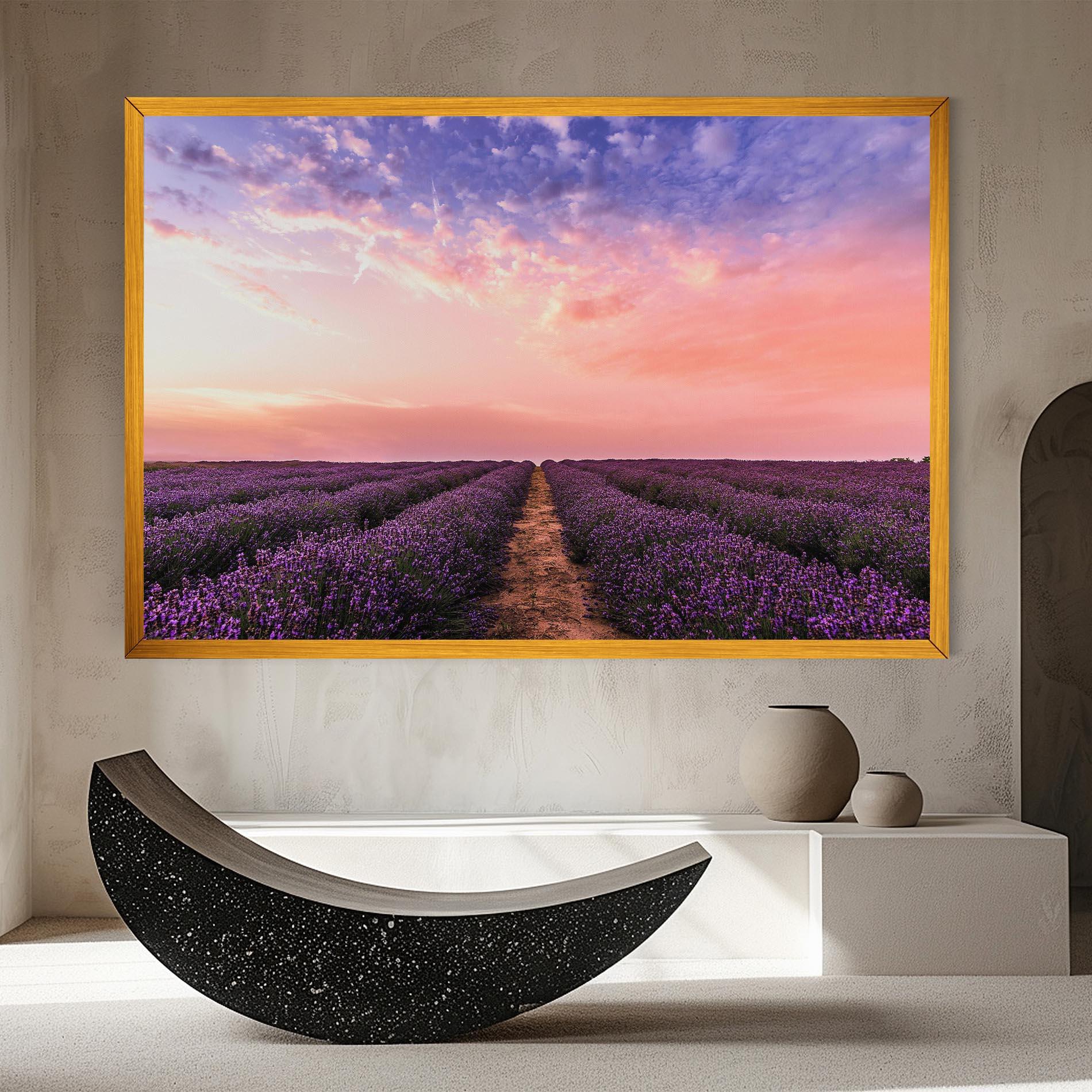 Leinwandbild Lavender Field mockup 8
