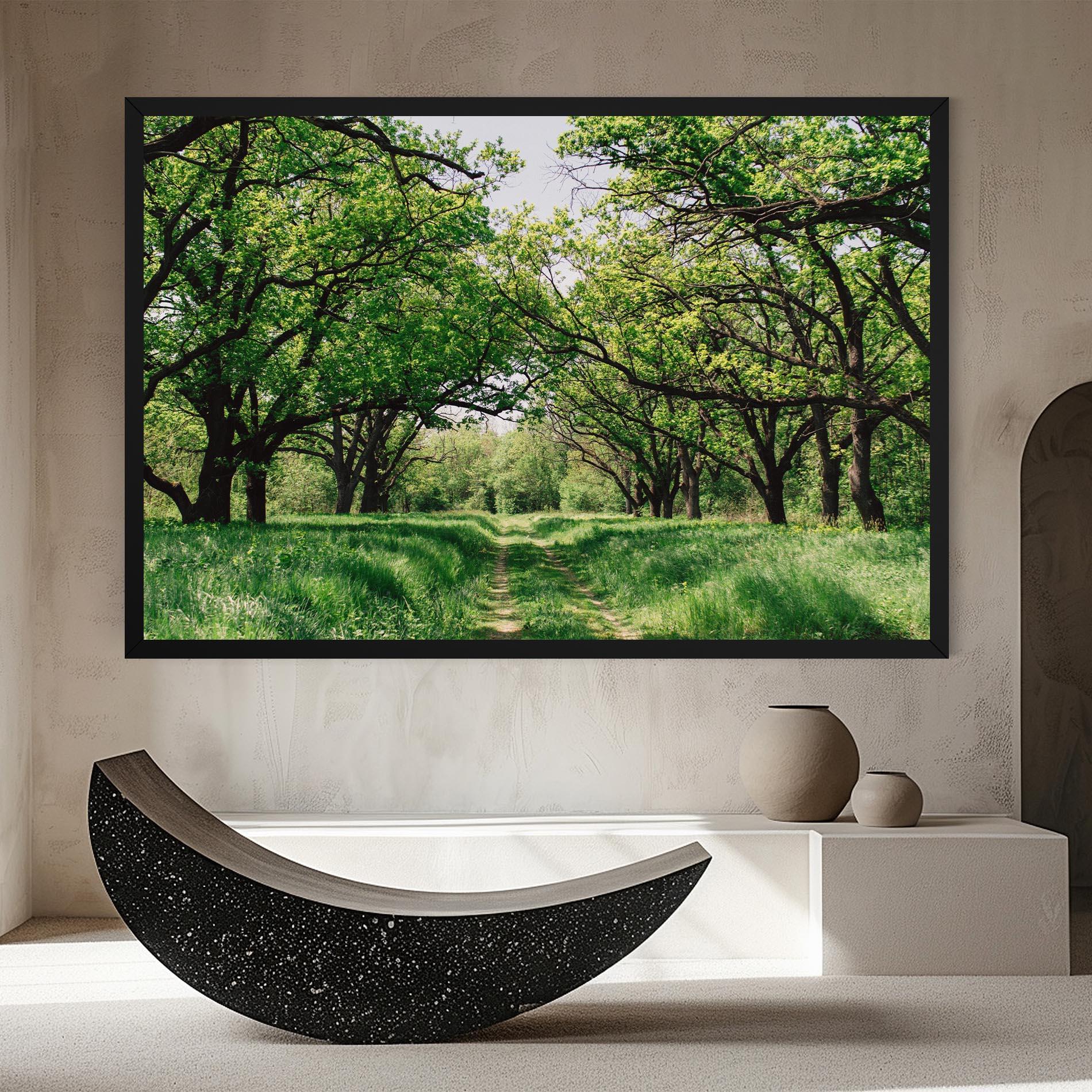 Leinwandbild Forest Green Path mockup 8