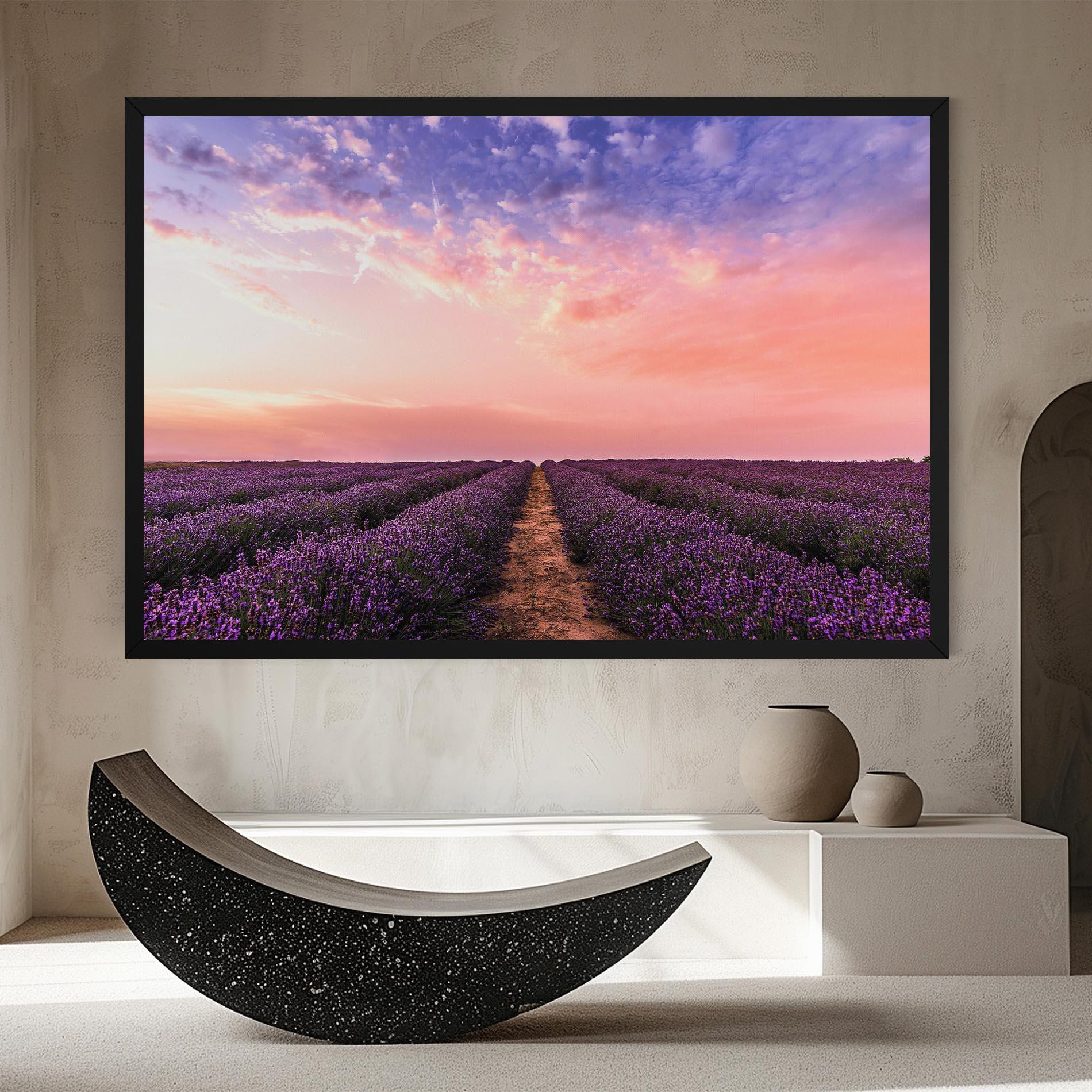 Leinwandbild Lavender Field mockup 8
