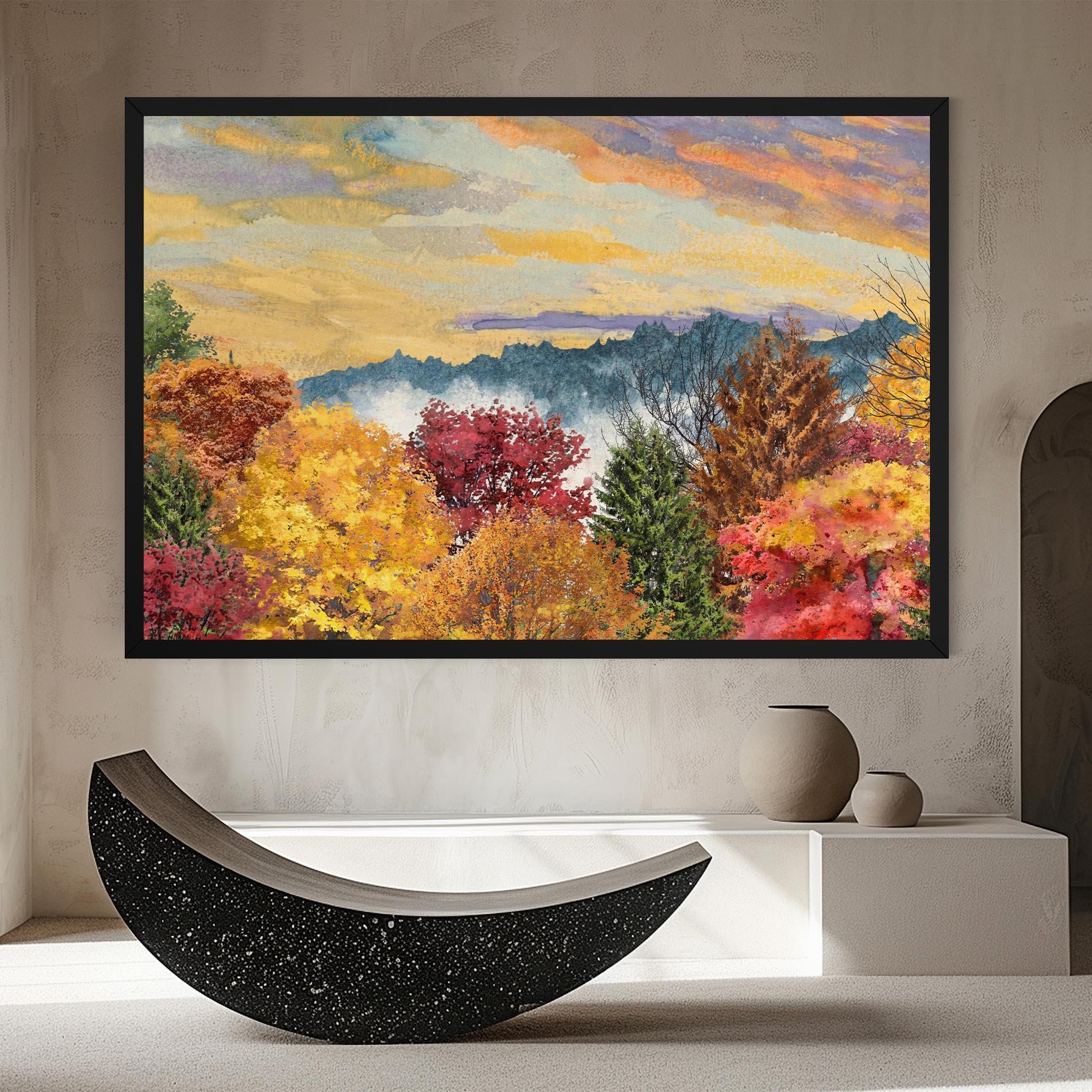 Leinwandbild Mix Color Trees mockup 8