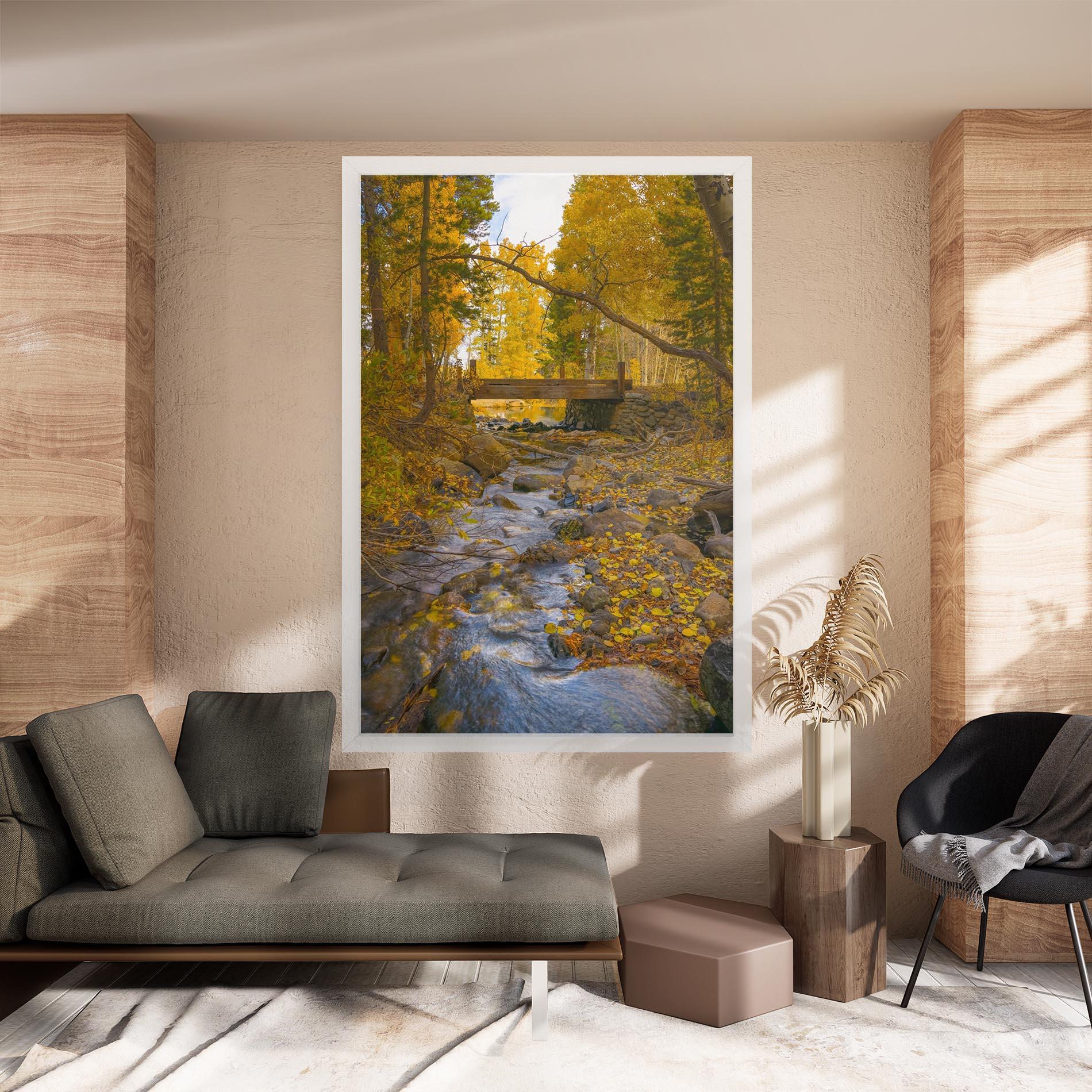 Leinwandbild Yellow View Forest mockup 8