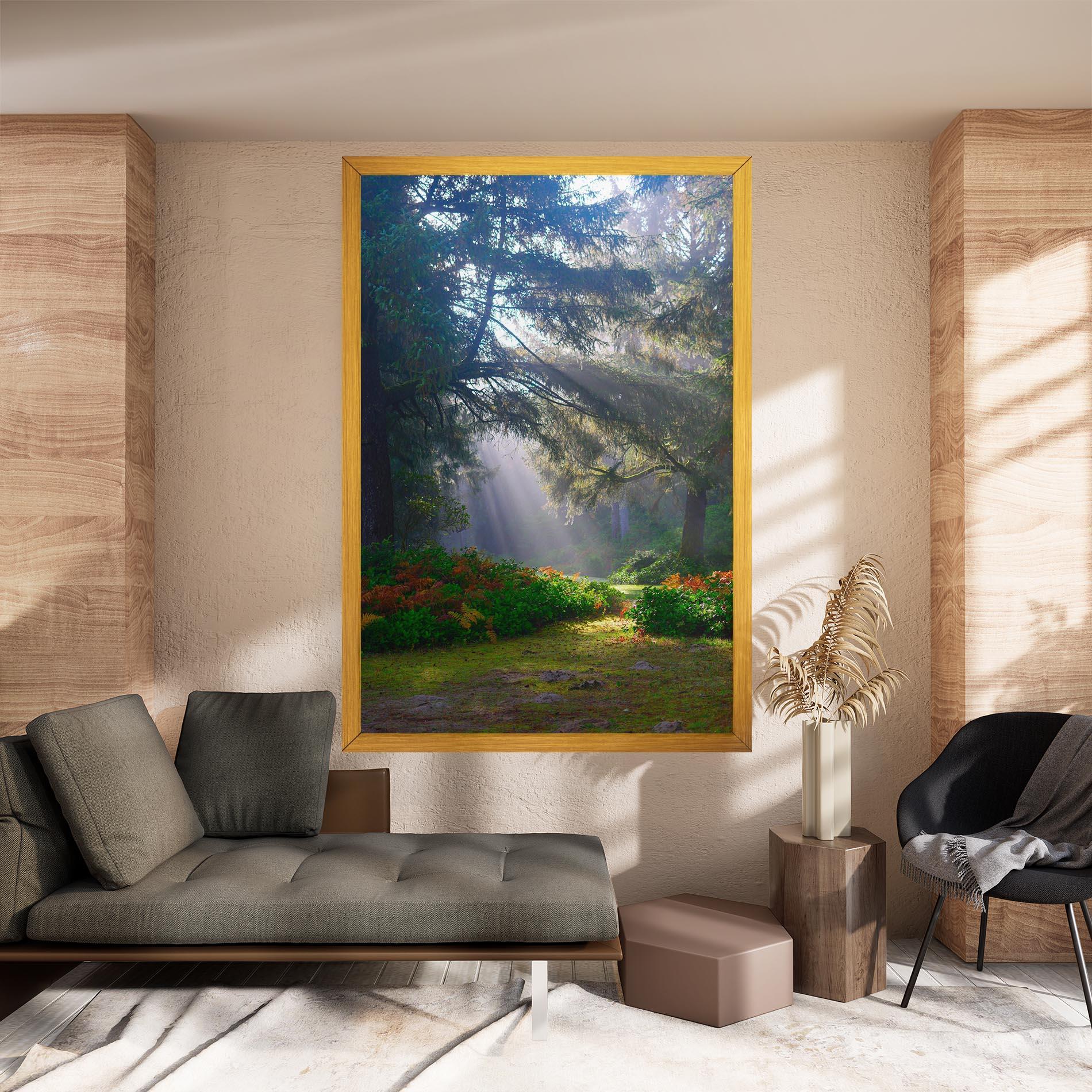 Leinwandbild Forest Light mockup 8