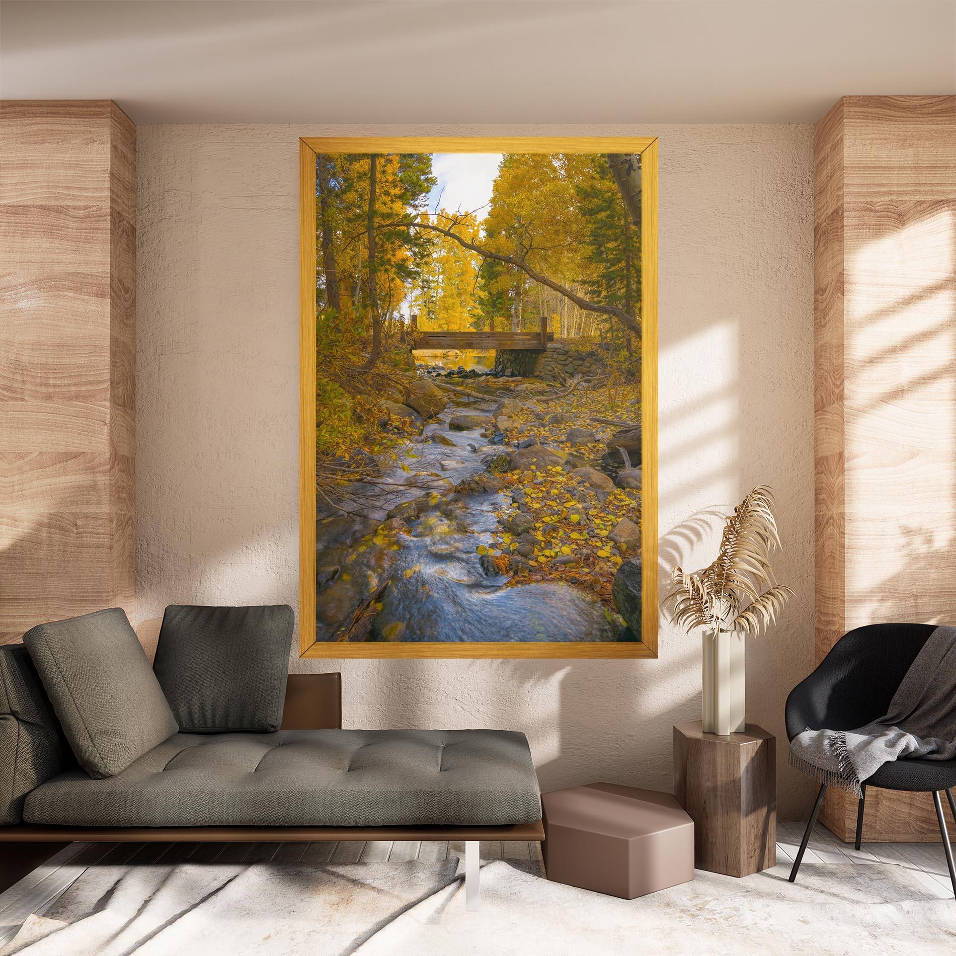 Leinwandbild Yellow View Forest mockup 8