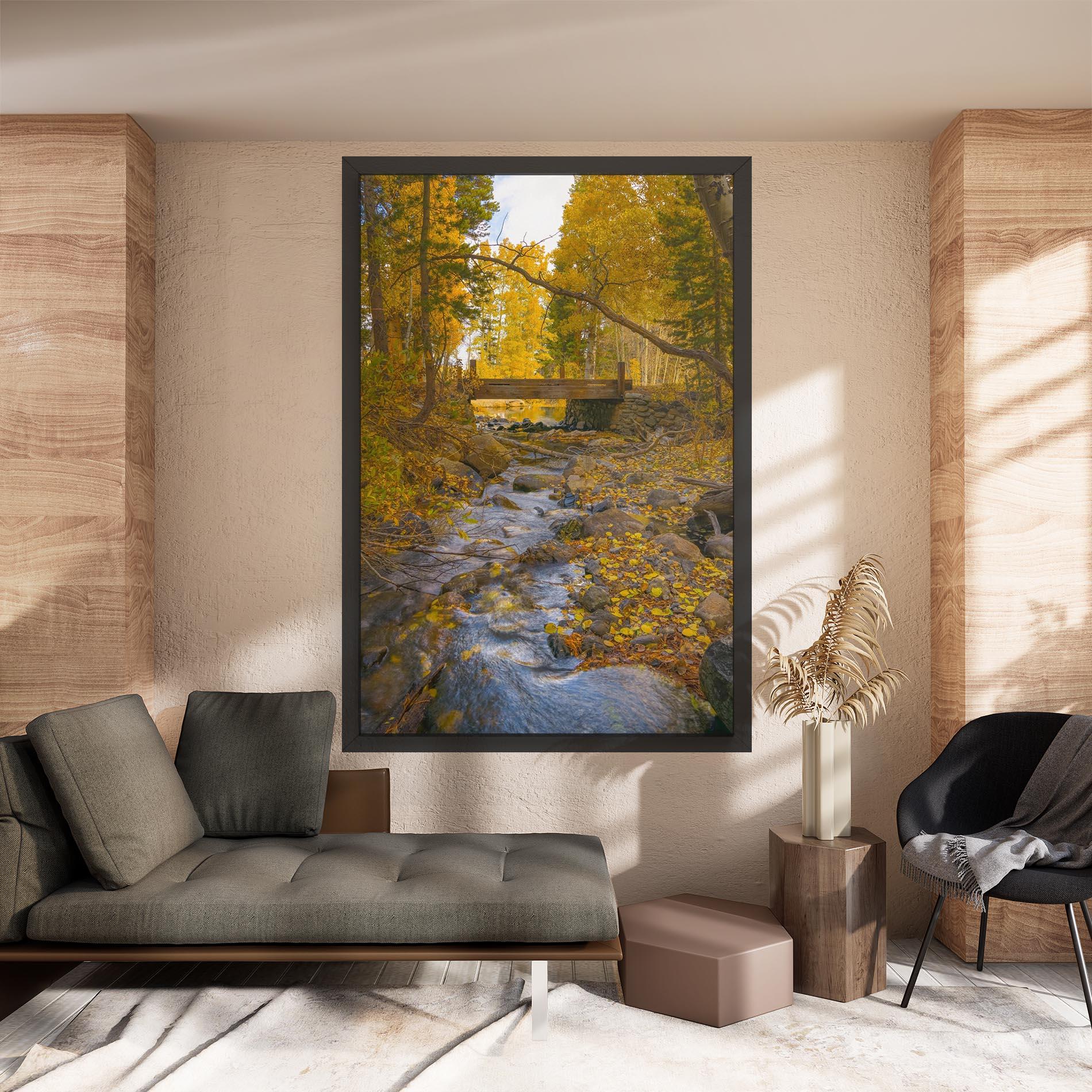 Leinwandbild Yellow View Forest mockup 8