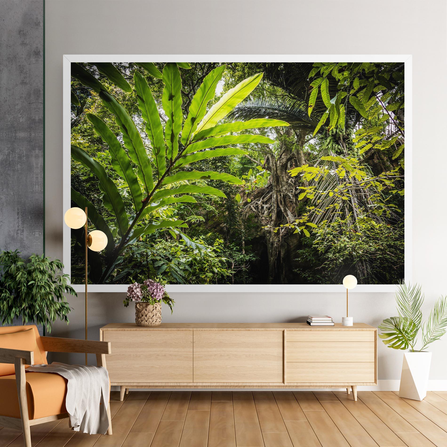 Leinwandbild Big Leaf Forest mockup 9