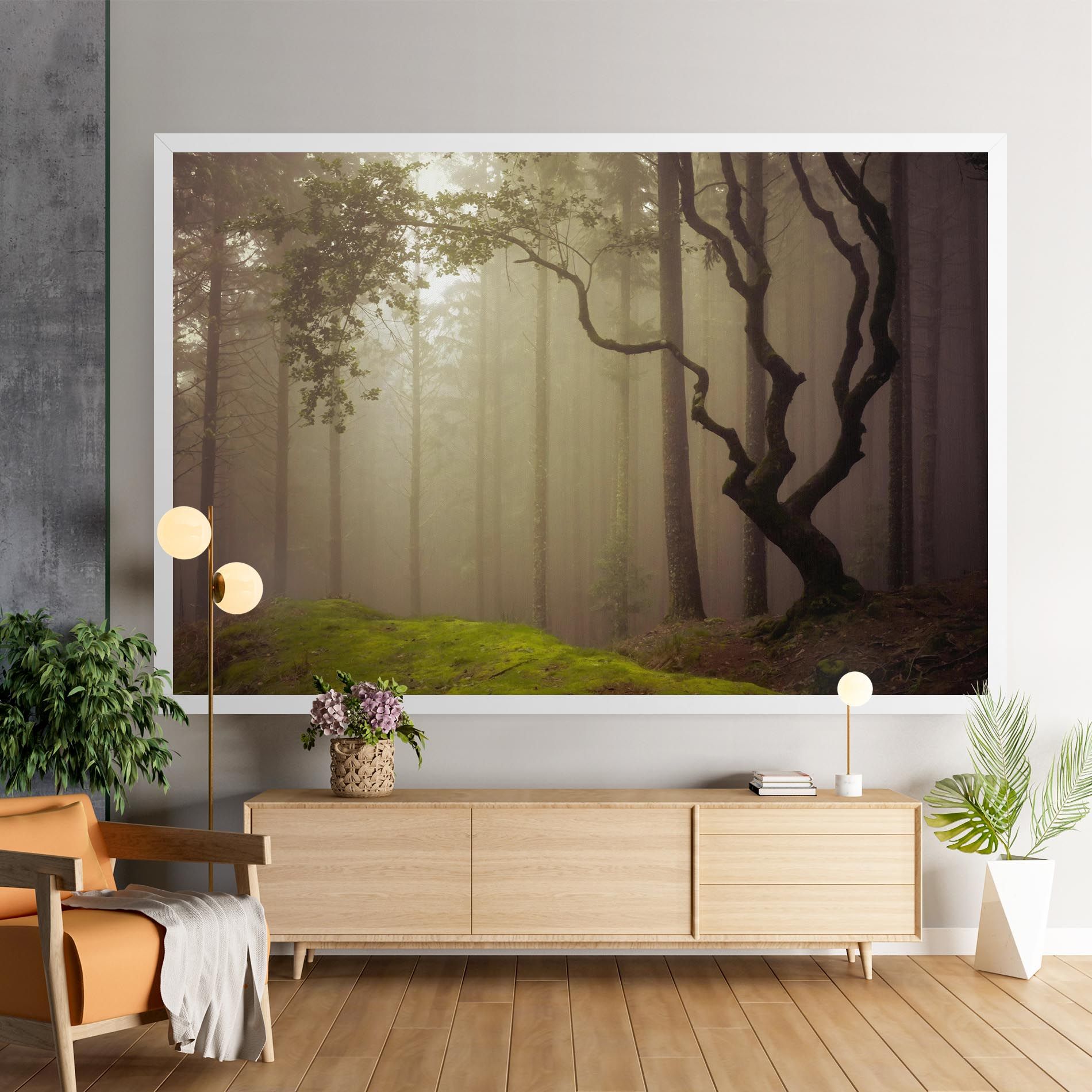 Foggy Tree Art mockup 9