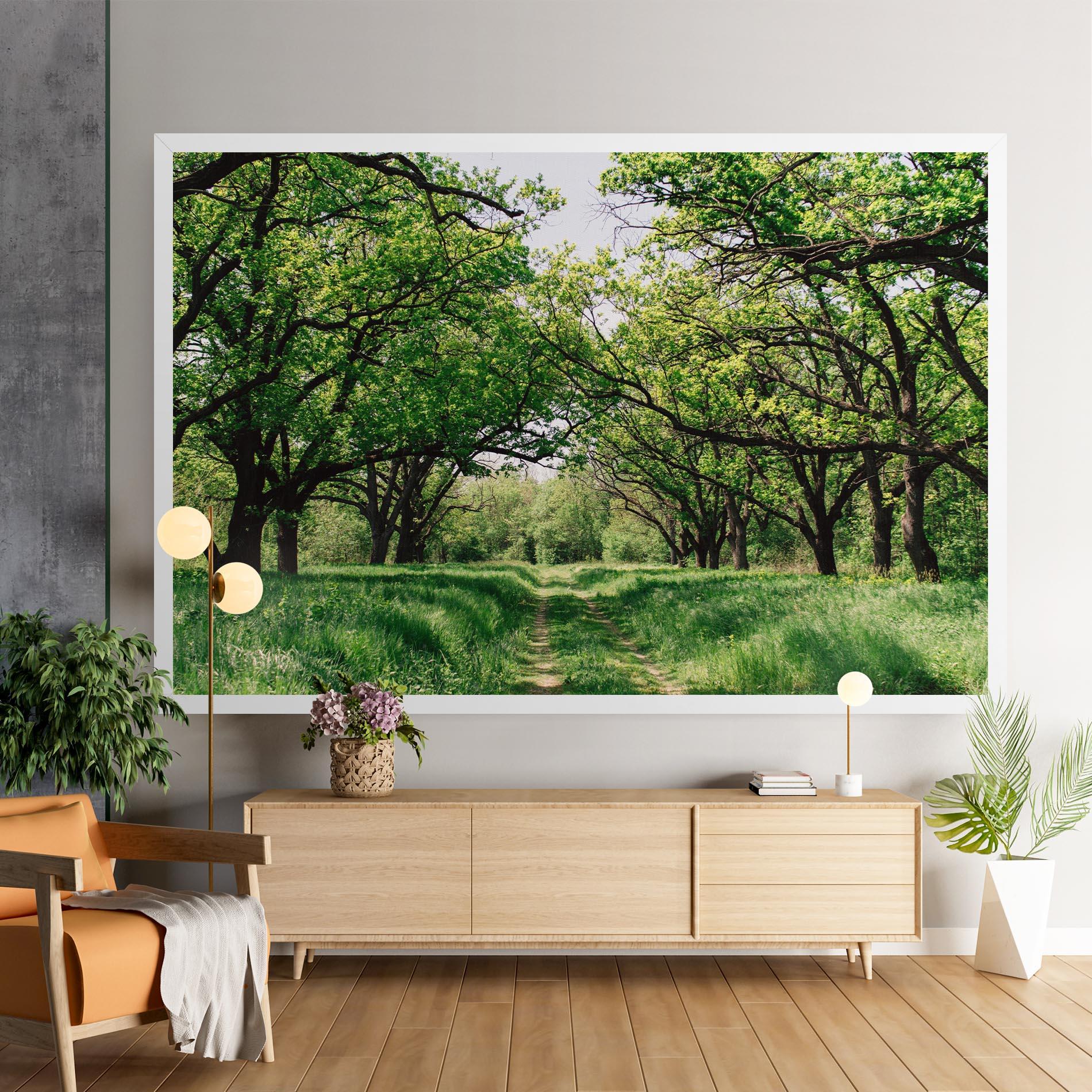 Leinwandbild Forest Green Path mockup 9