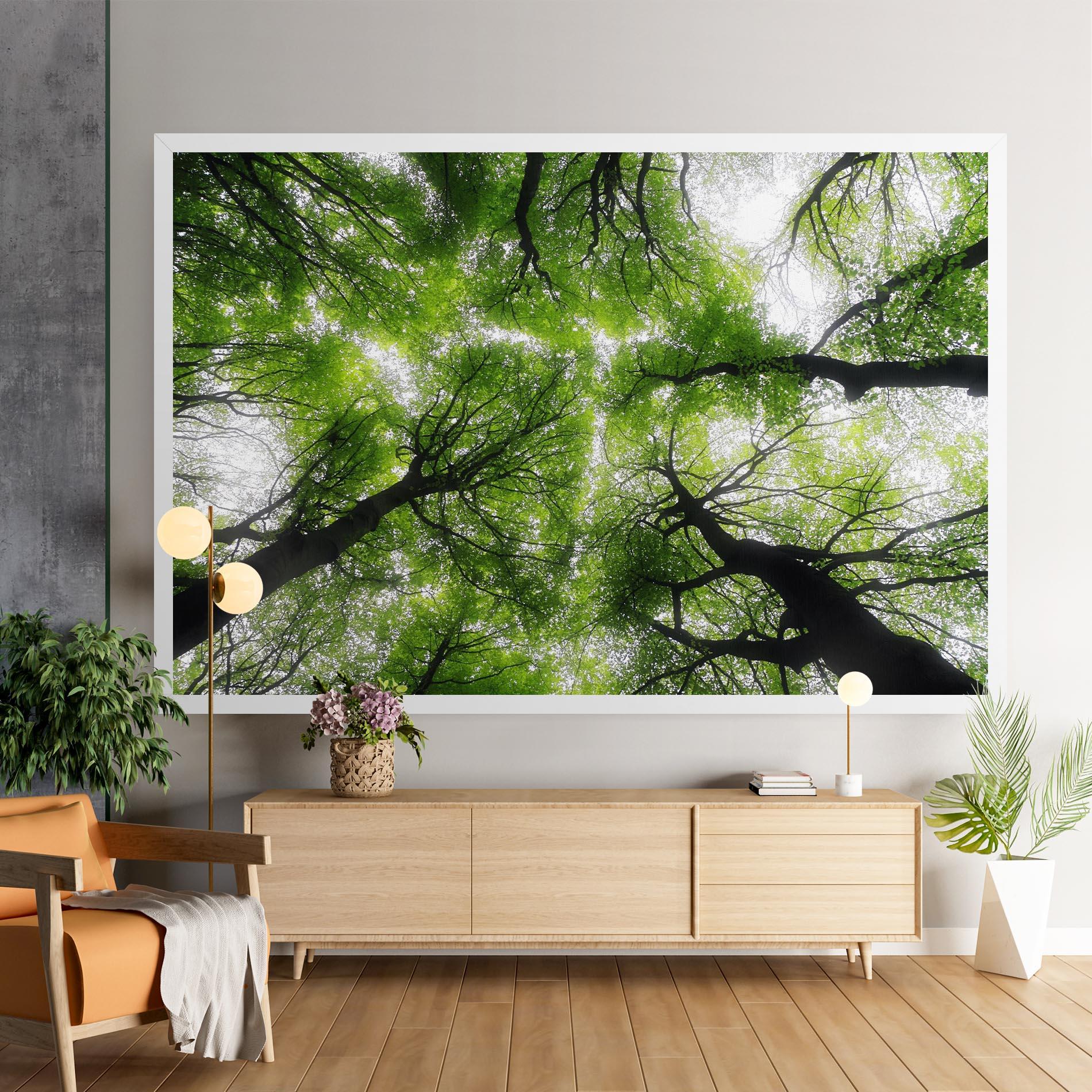 Leinwandbild Forest Green Tree mockup 9