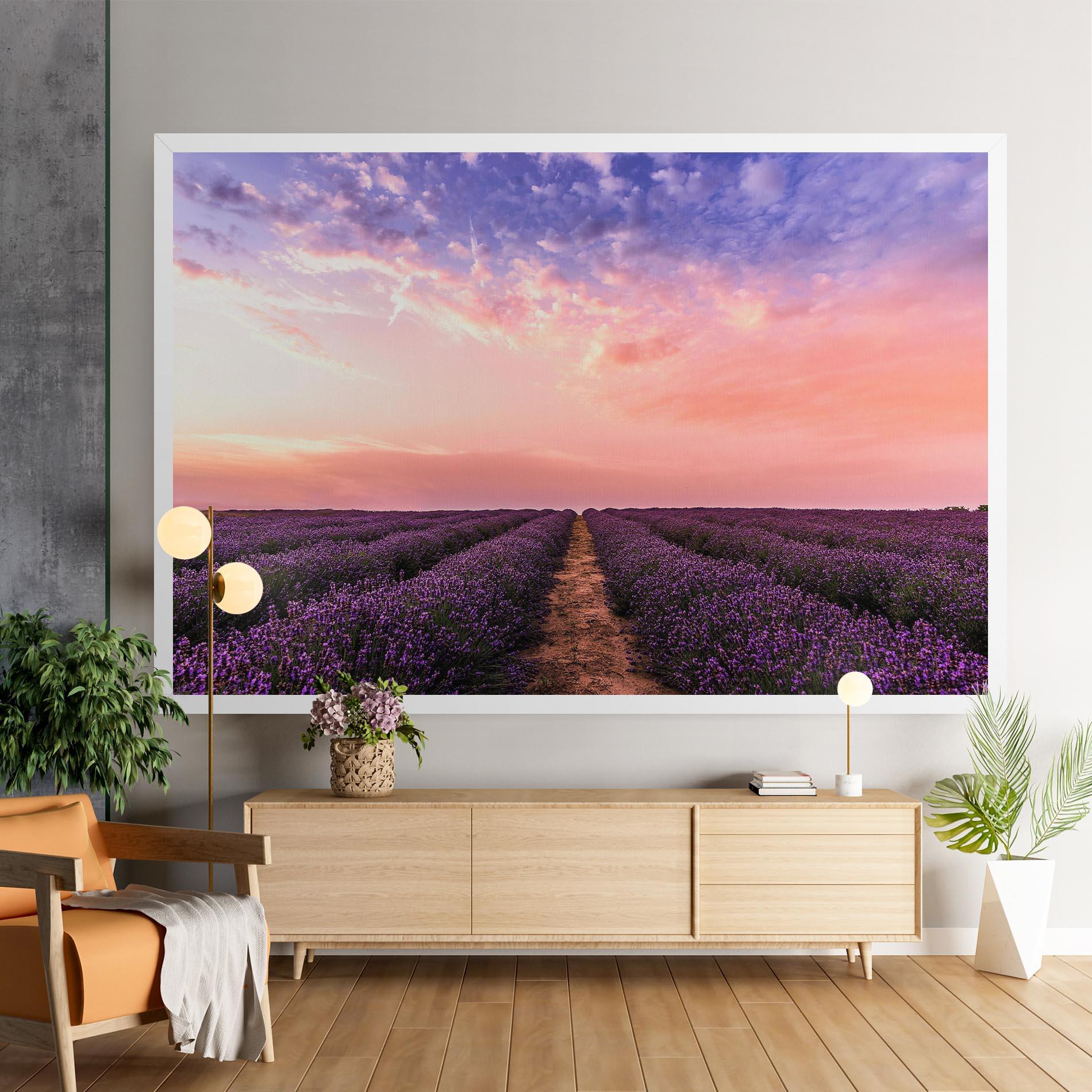 Leinwandbild Lavender Field mockup 9