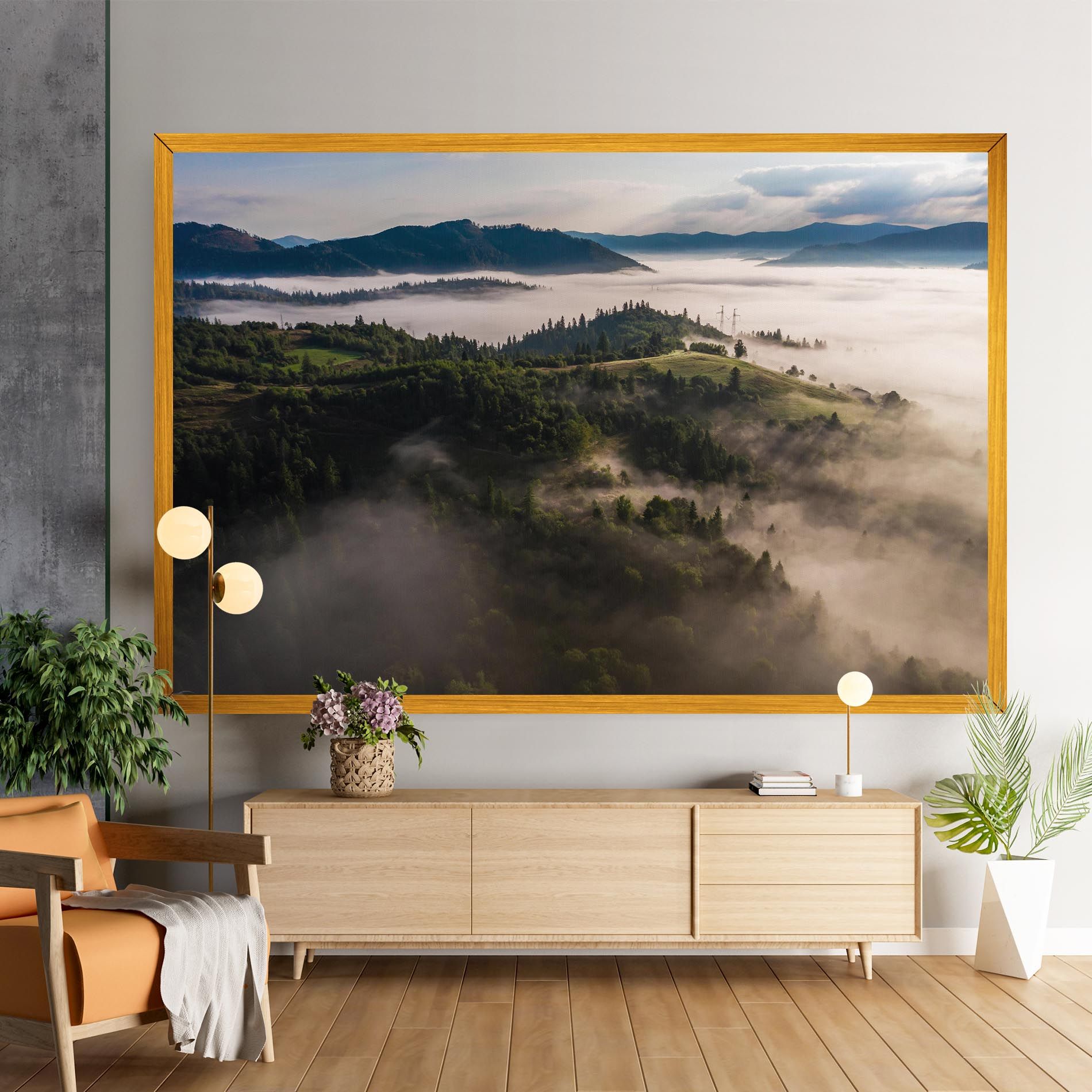 Foggy Forest View mockup 9