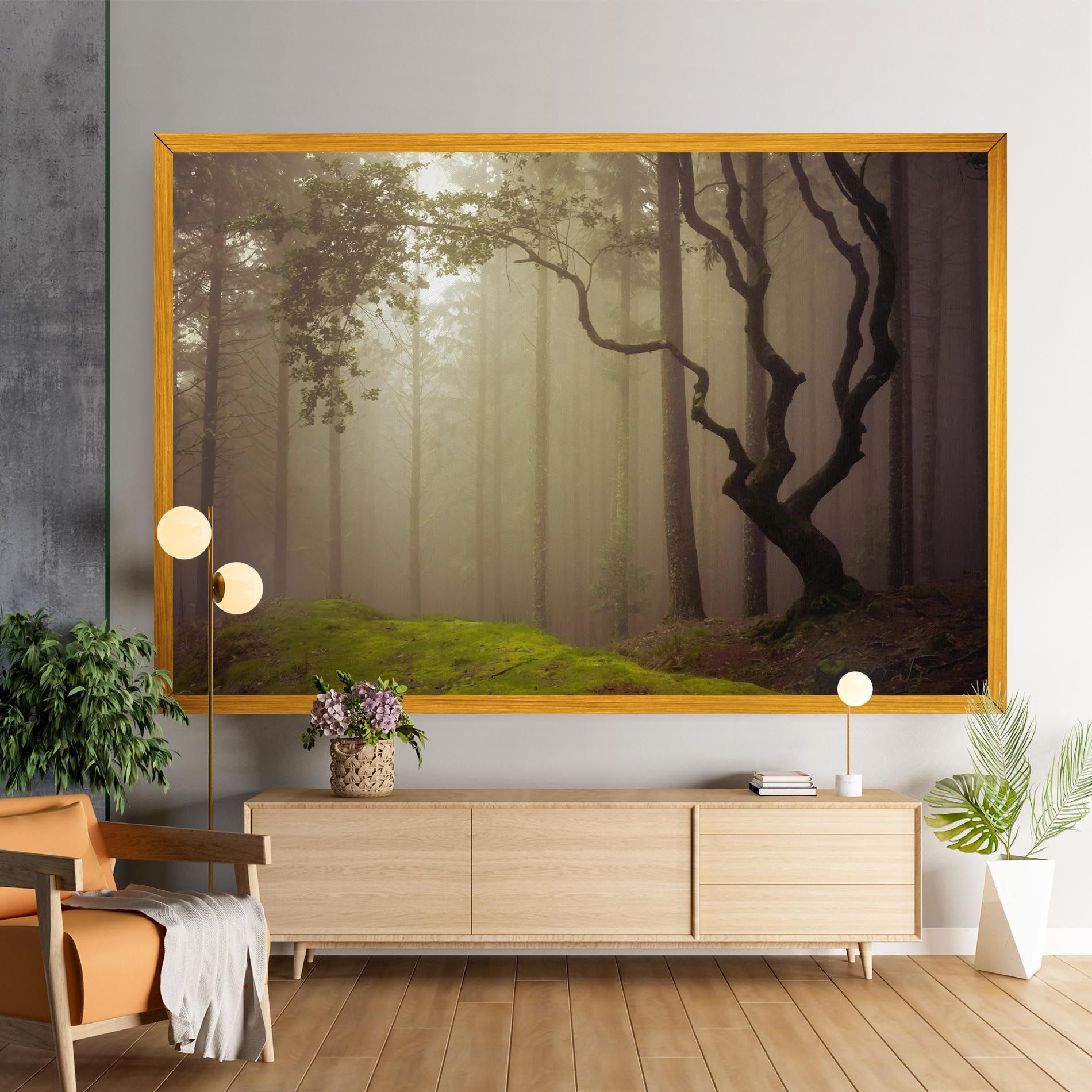 Foggy Tree Art mockup 9