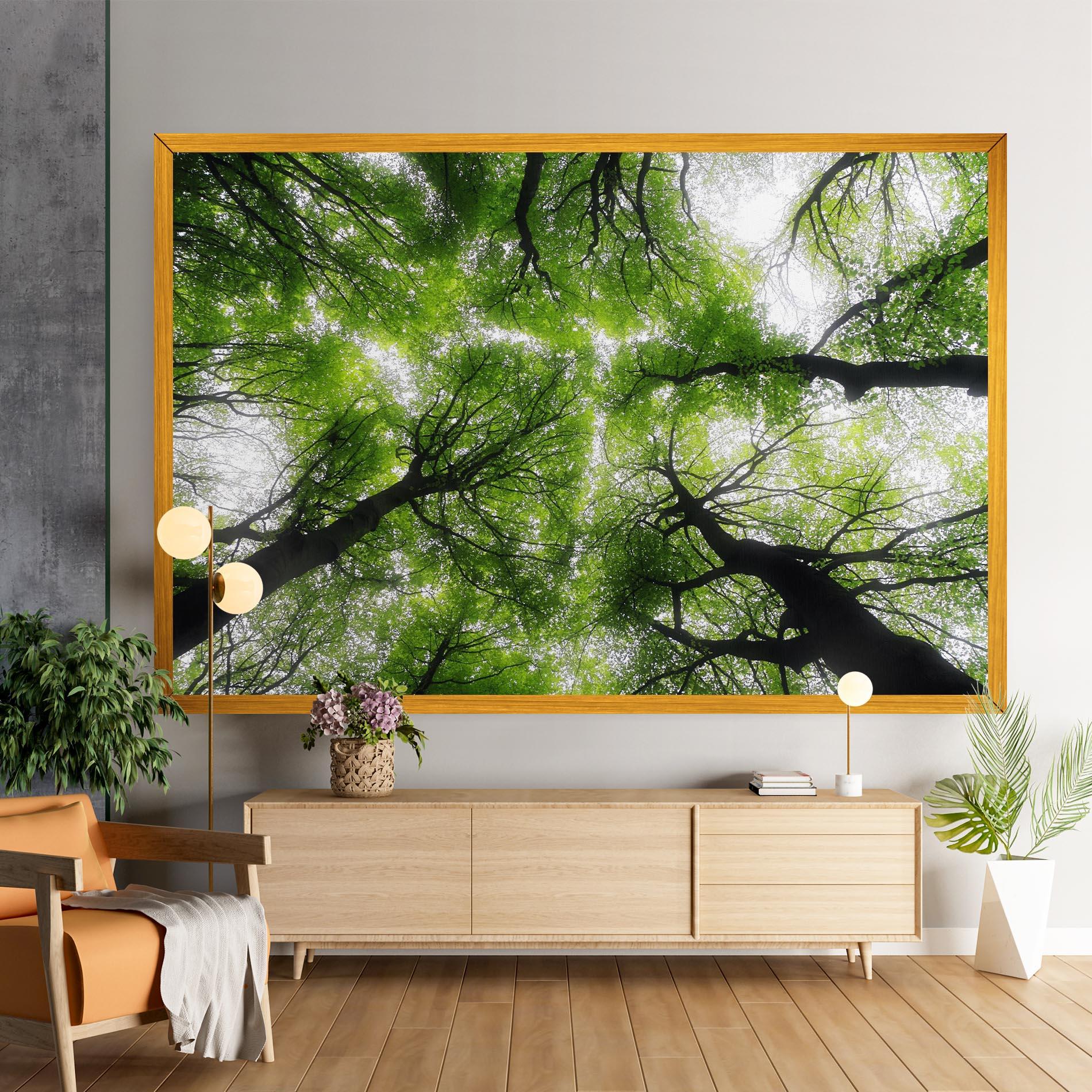 Leinwandbild Forest Green Tree mockup 9