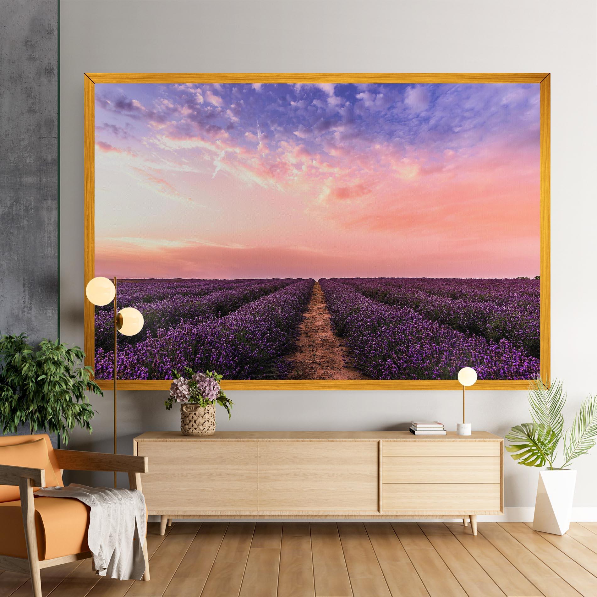 Leinwandbild Lavender Field mockup 9