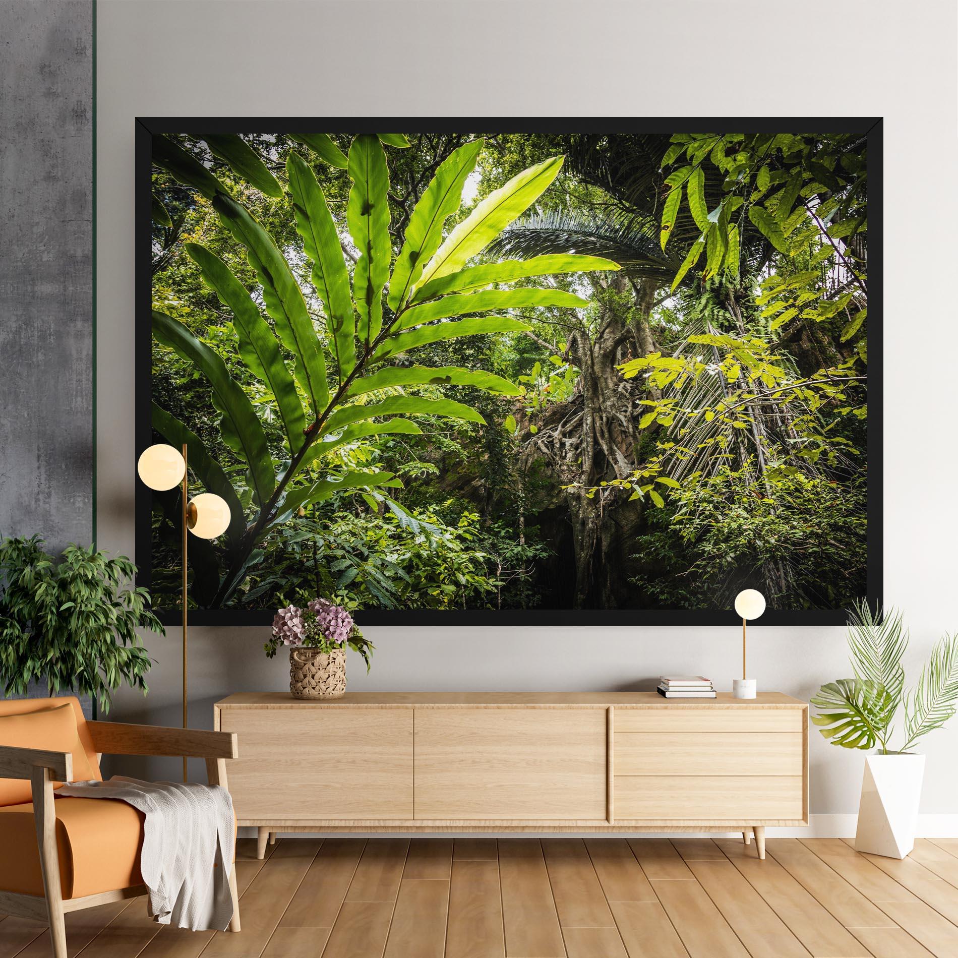 Leinwandbild Big Leaf Forest mockup 9