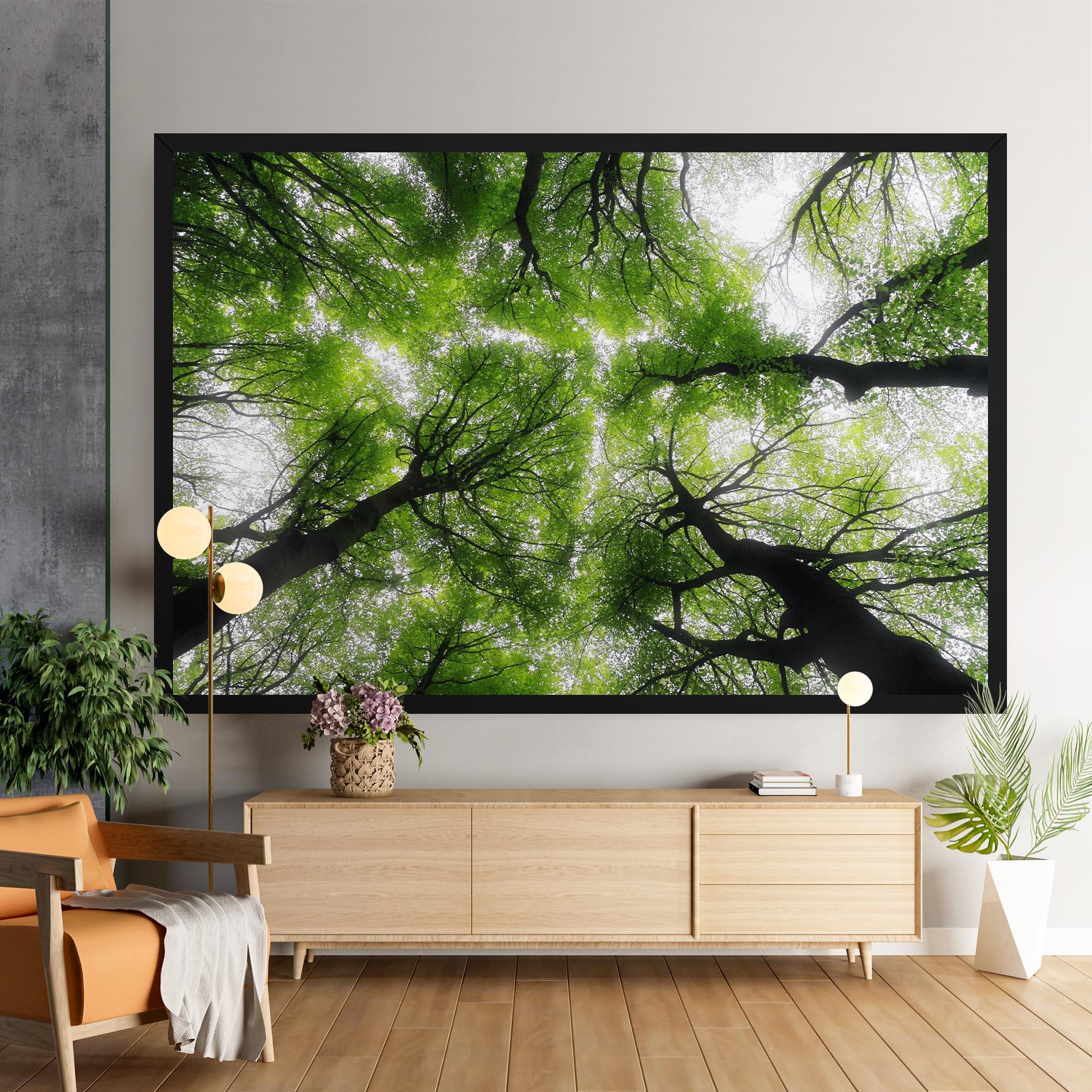 Leinwandbild Forest Green Tree mockup 9