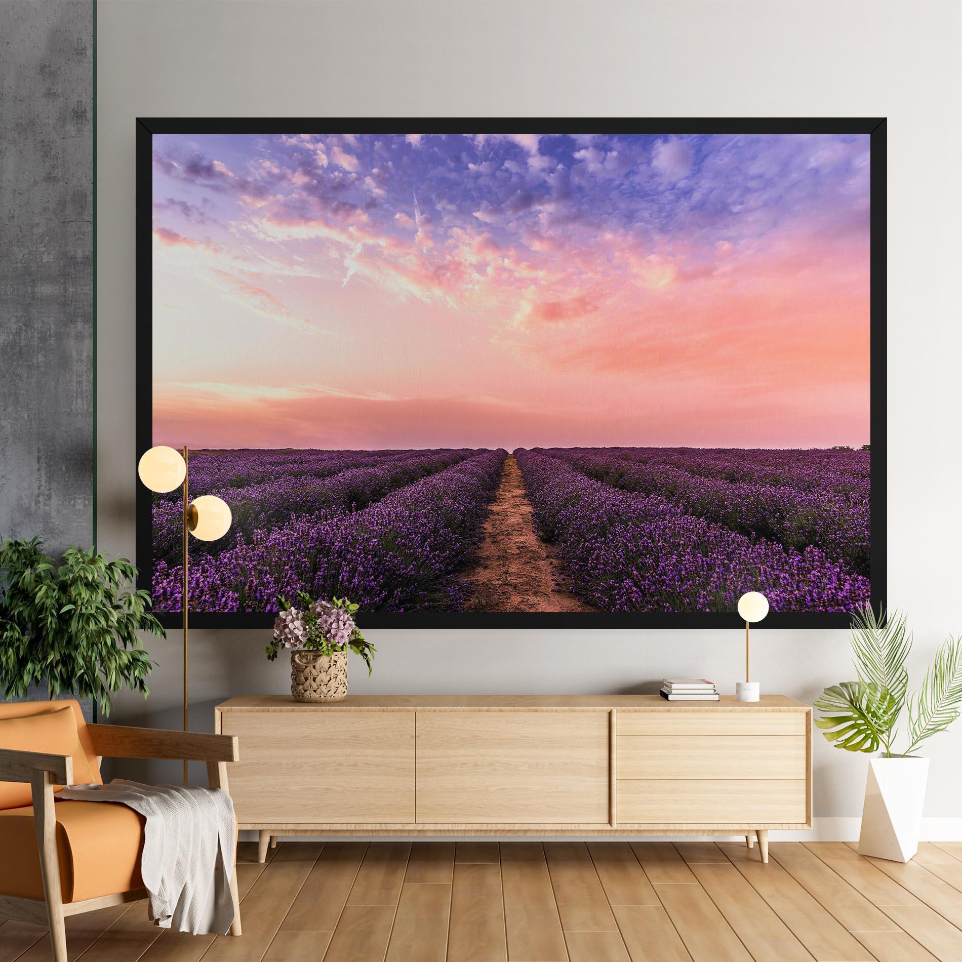 Leinwandbild Lavender Field mockup 9
