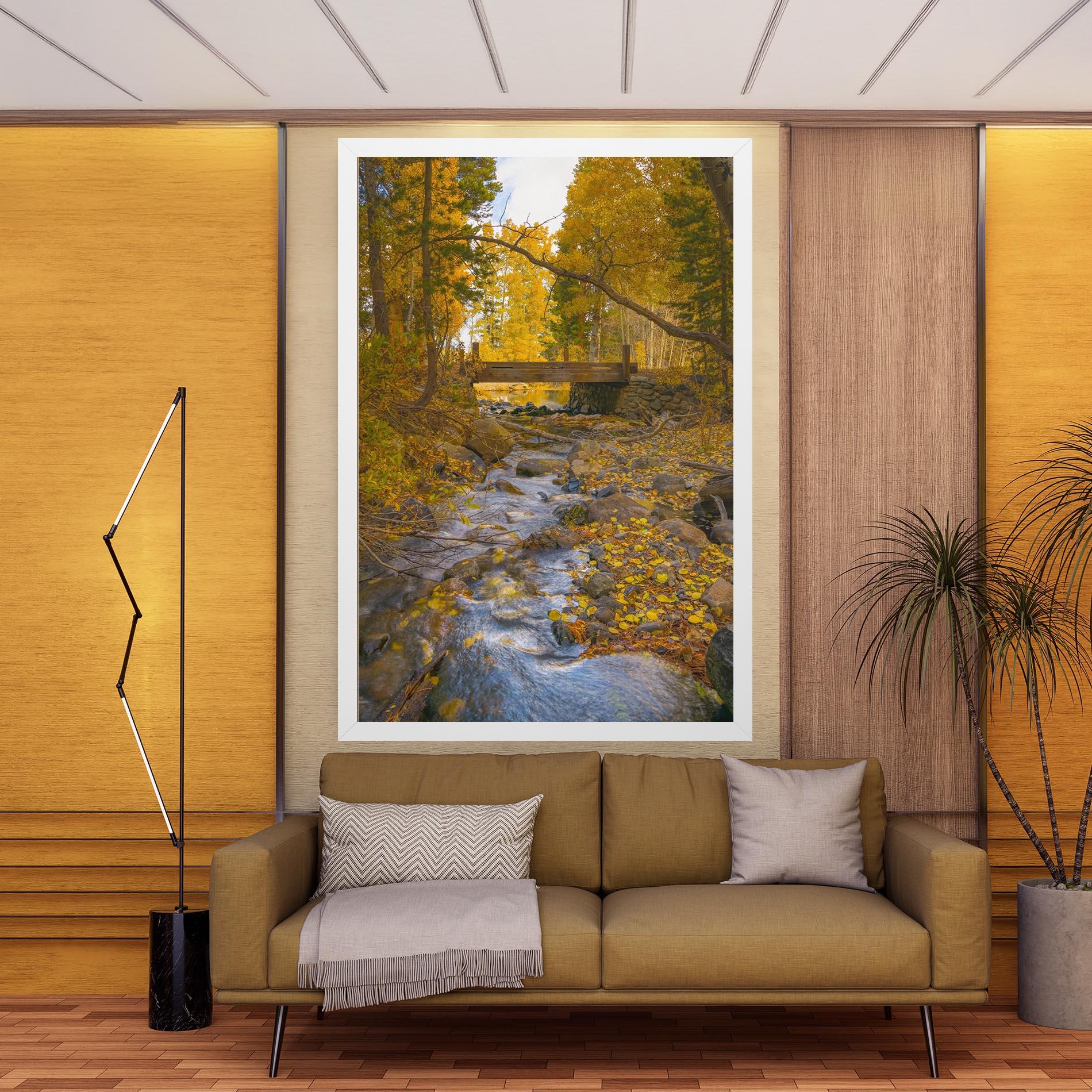 Leinwandbild Yellow View Forest mockup 9