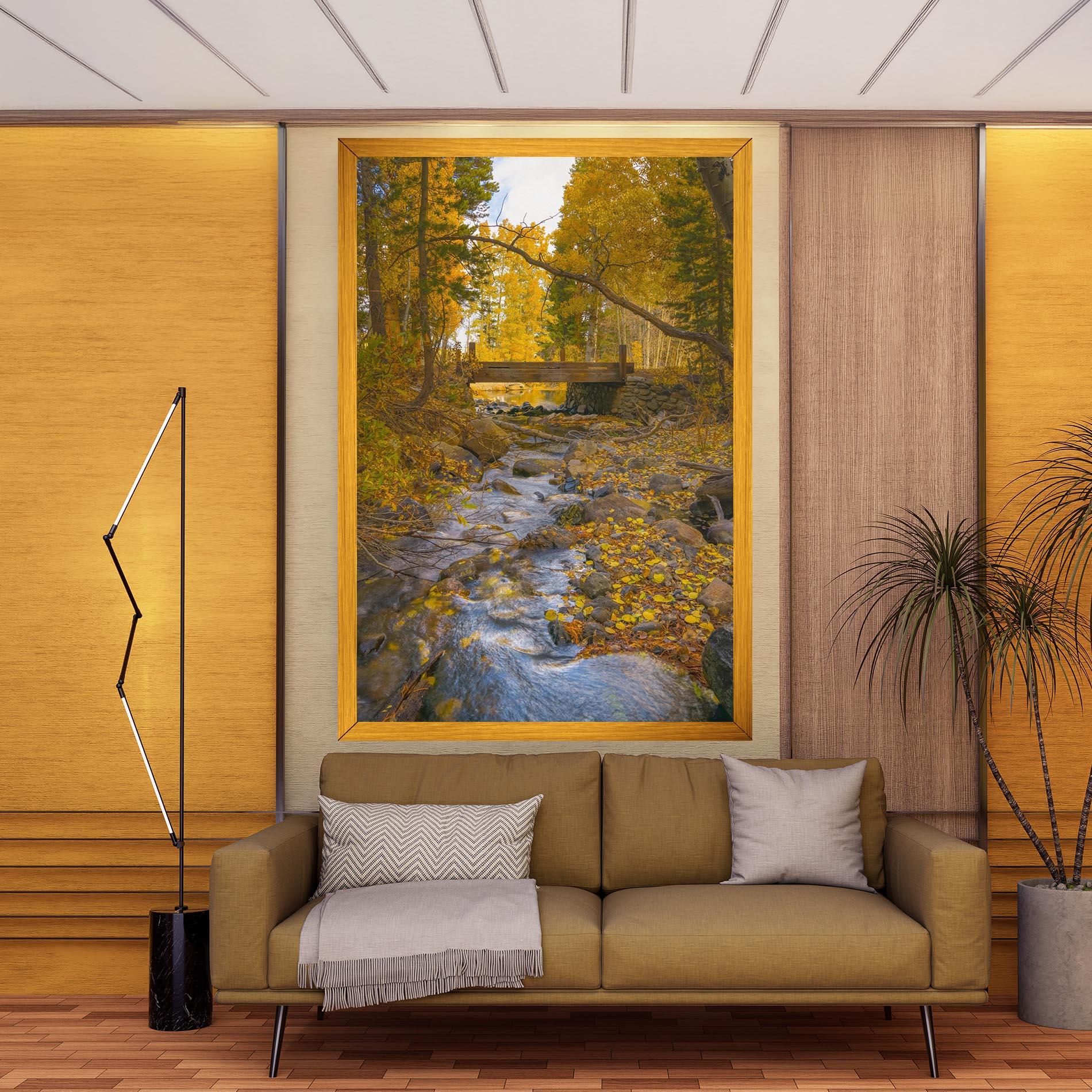 Leinwandbild Yellow View Forest mockup 9