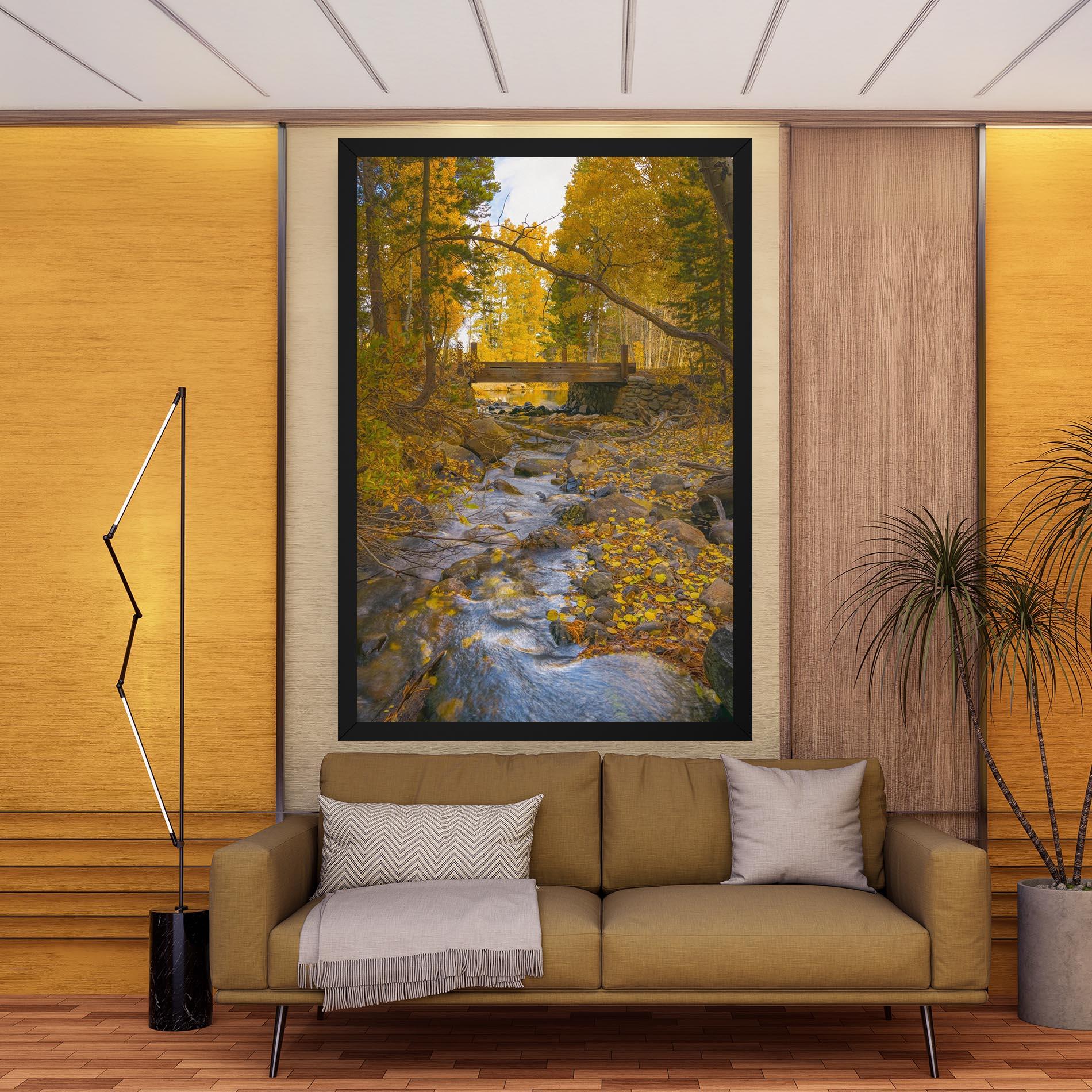 Leinwandbild Yellow View Forest mockup 9