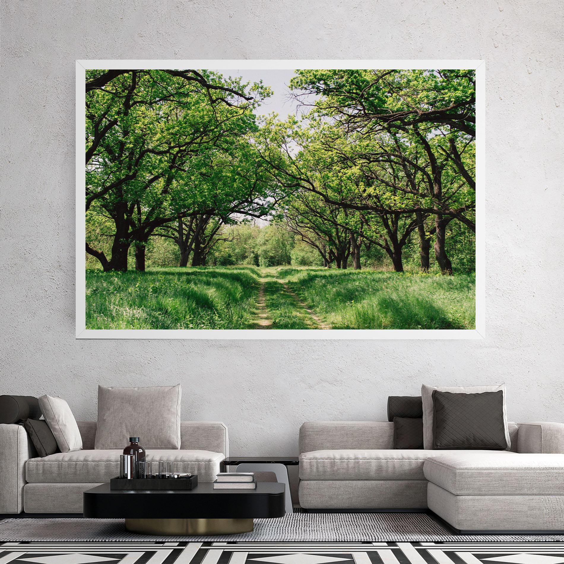 Leinwandbild Forest Green Path mockup 2