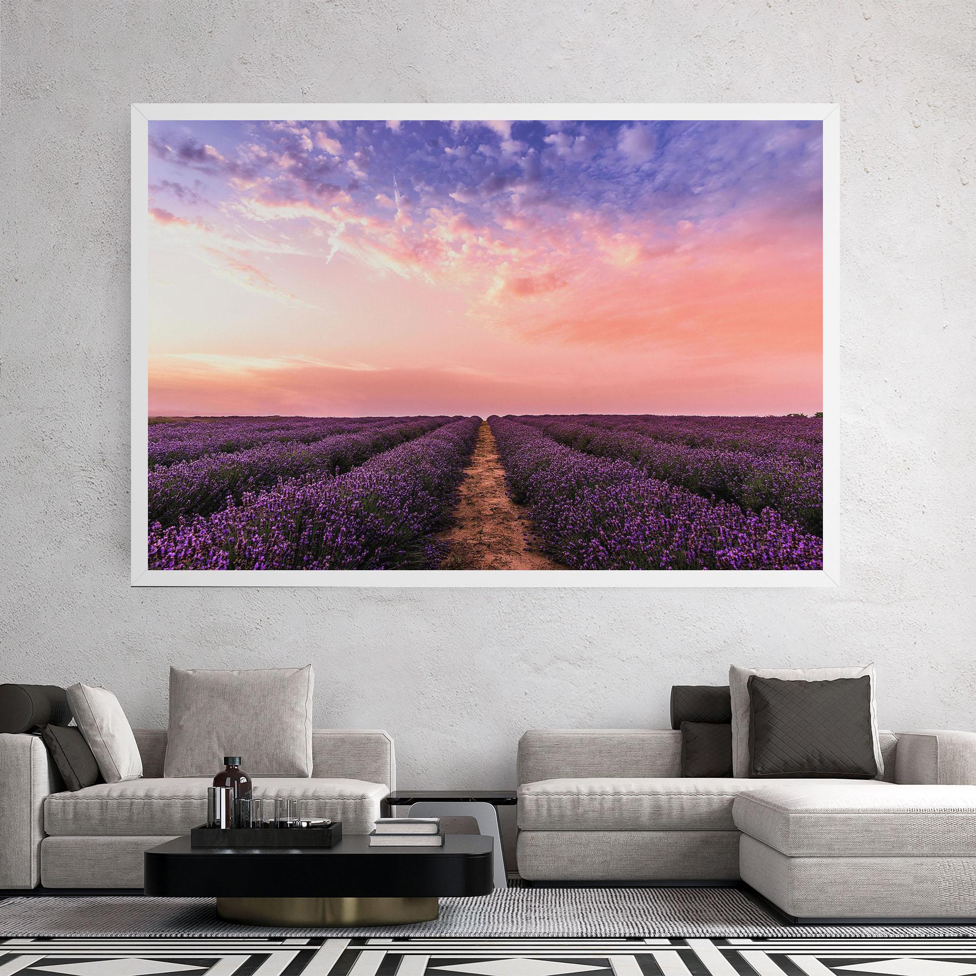Leinwandbild Lavender Field mockup 2