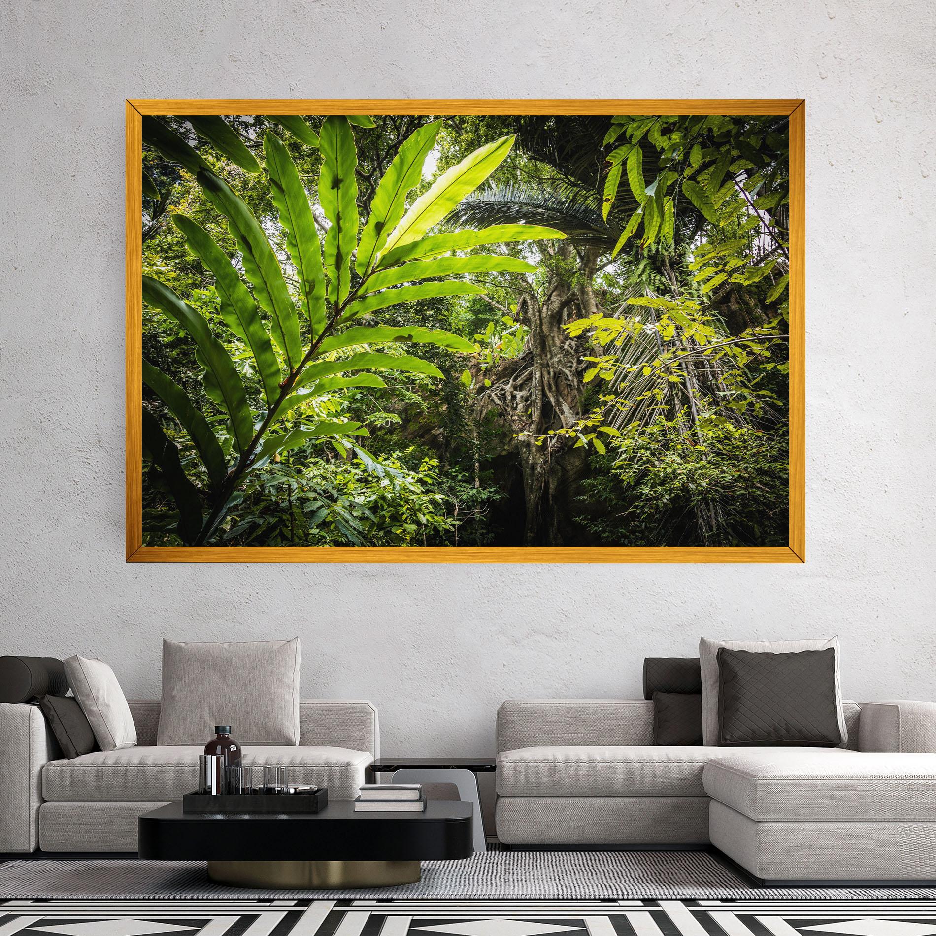 Leinwandbild Big Leaf Forest mockup 2