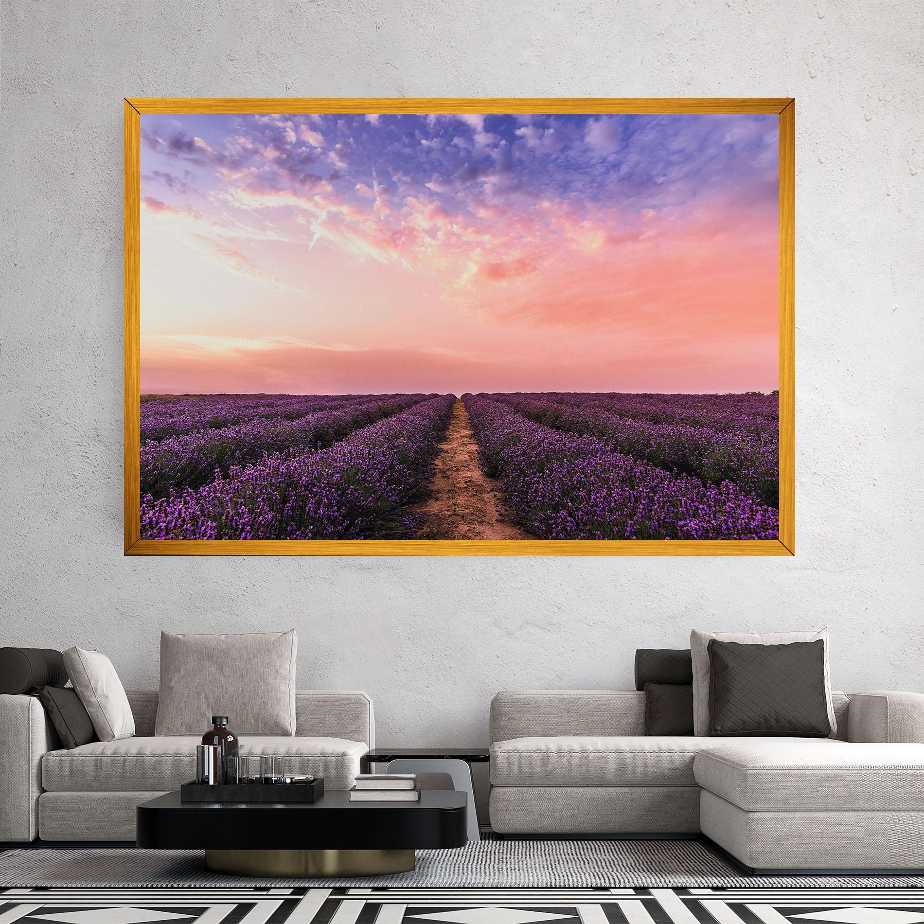 Leinwandbild Lavender Field mockup 2