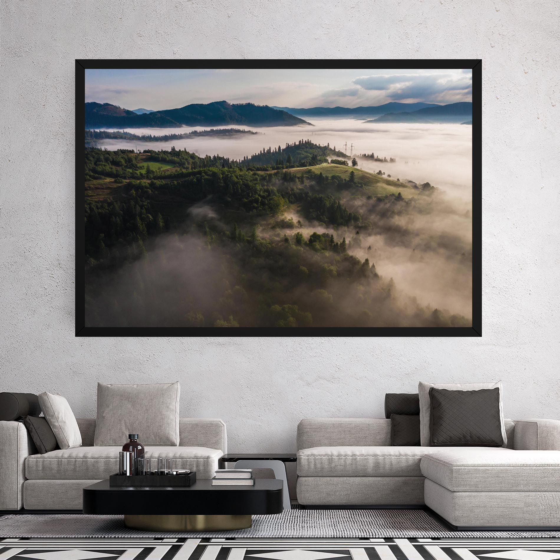 Foggy Forest View mockup 2