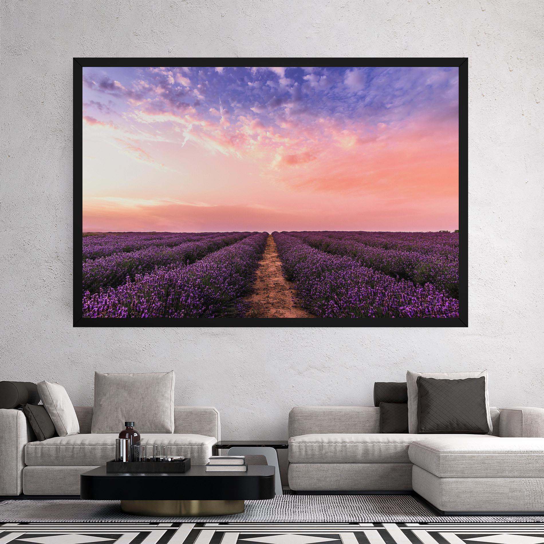 Leinwandbild Lavender Field mockup 2