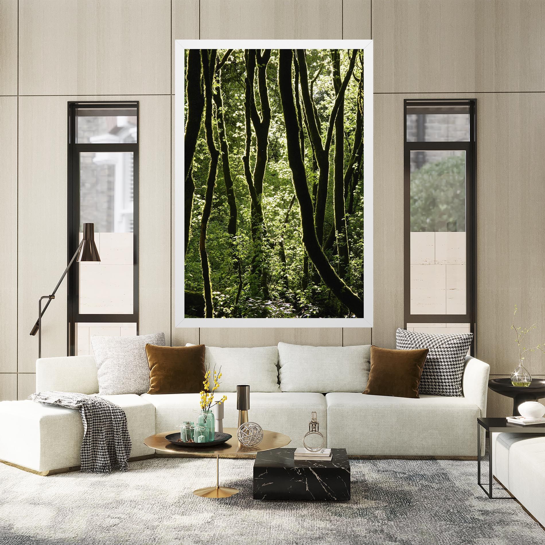 Forest Black Trees mockup 2