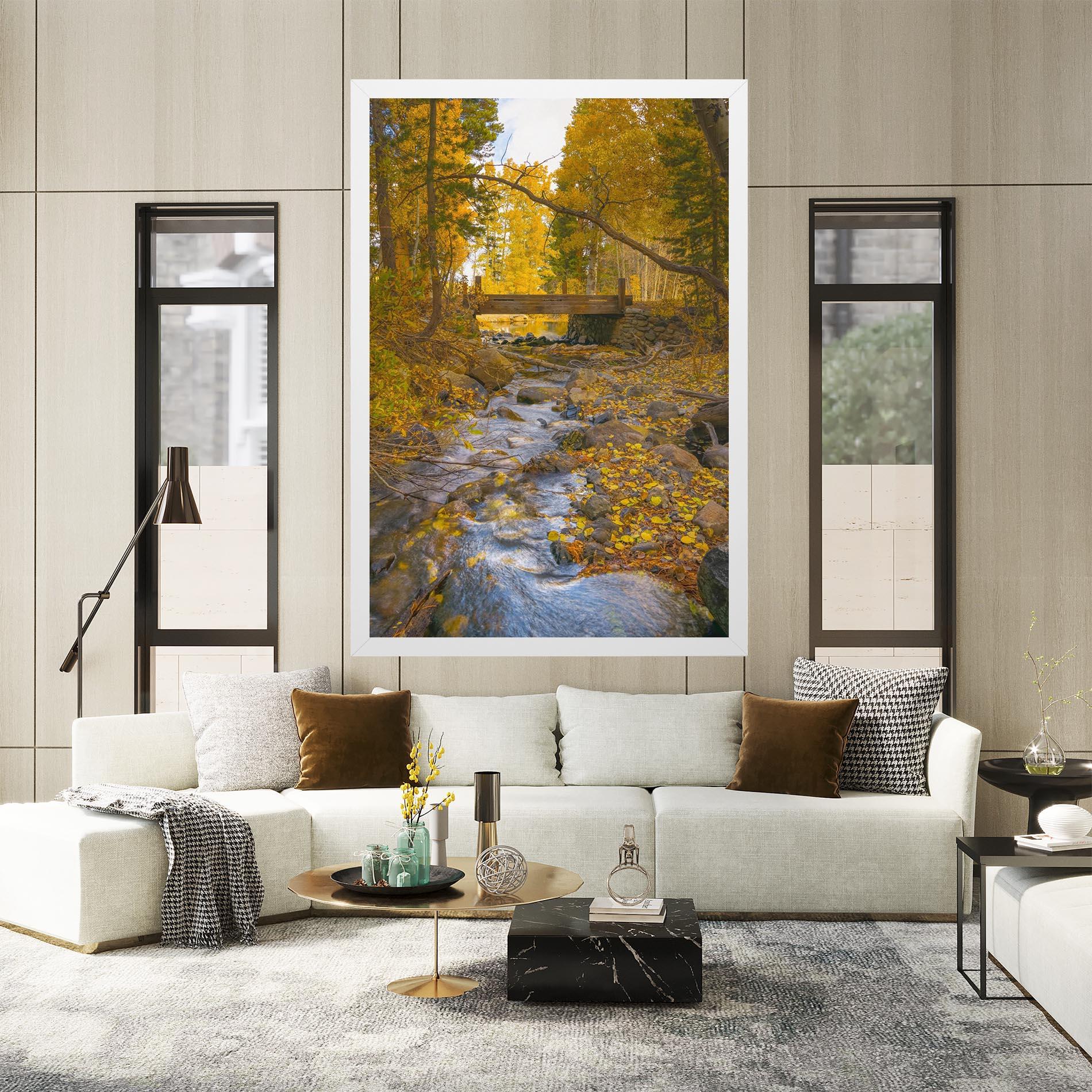 Leinwandbild Yellow View Forest mockup 2